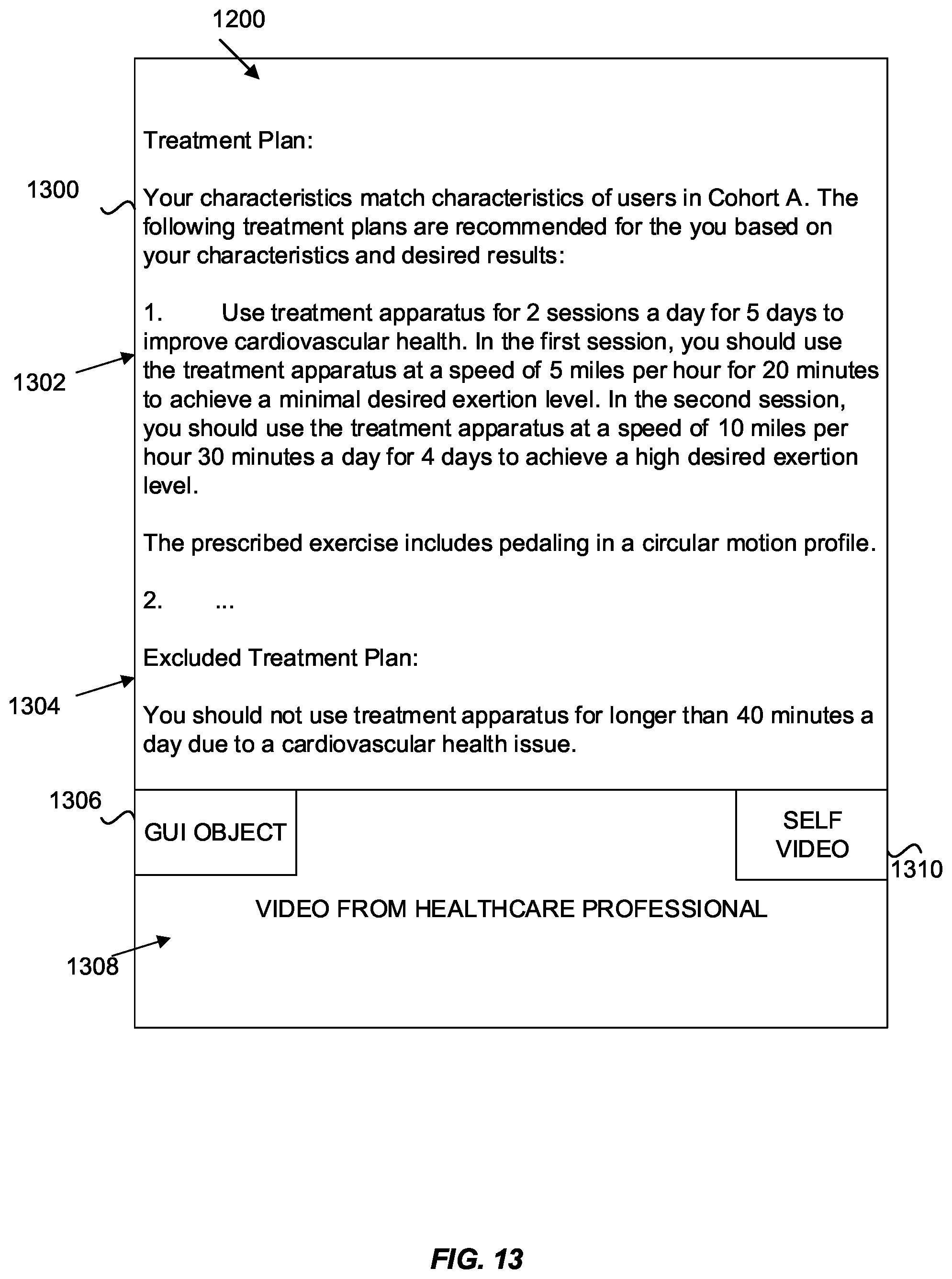 Patent US12347543 Figure 12 – Systems and methods for using artificial intelligence to implement a cardio protocol via a relay-based system