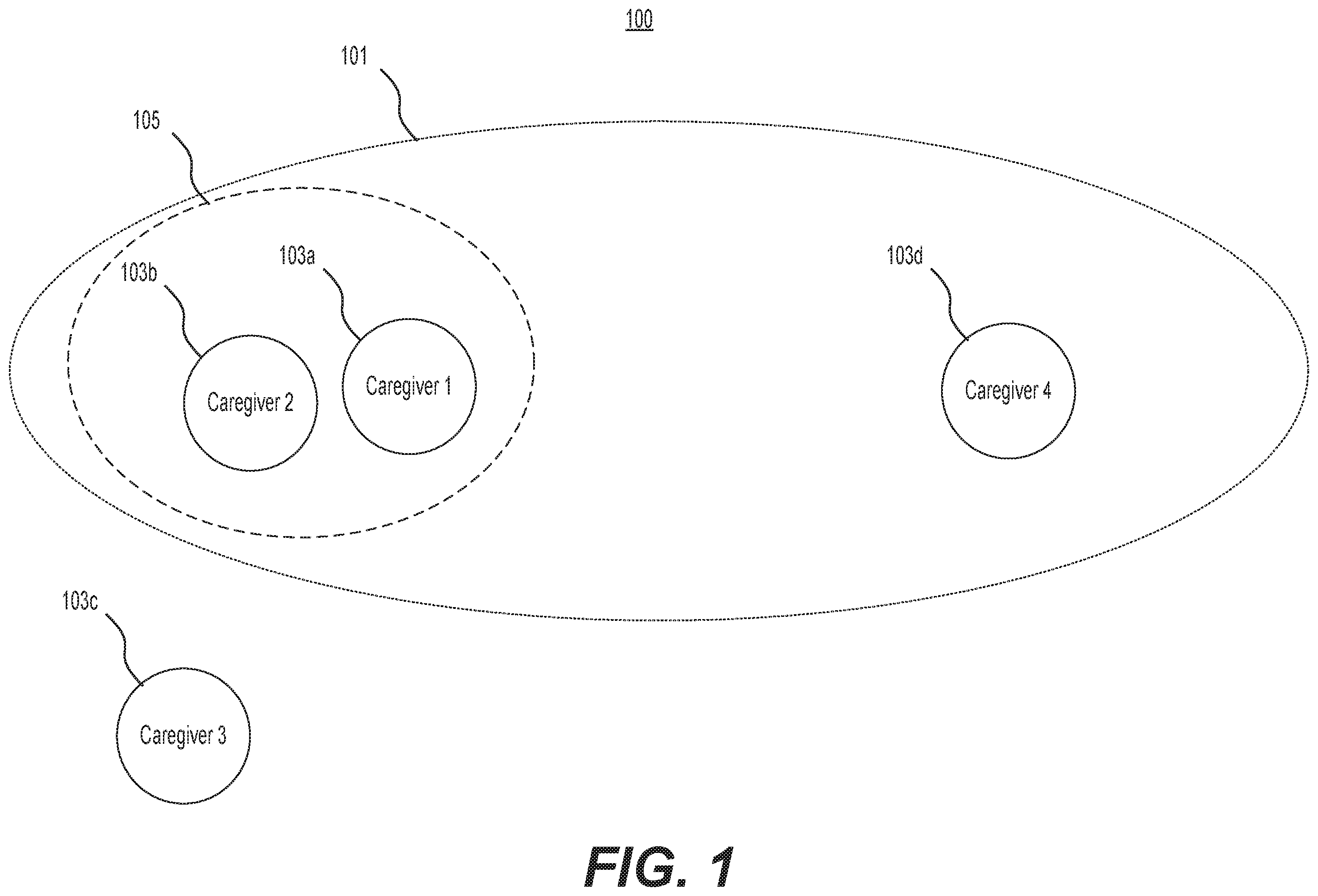 Patent US12347556 — Systems and methods for integrating a globally secure communications network with stored medical diagnostics — Figure 1