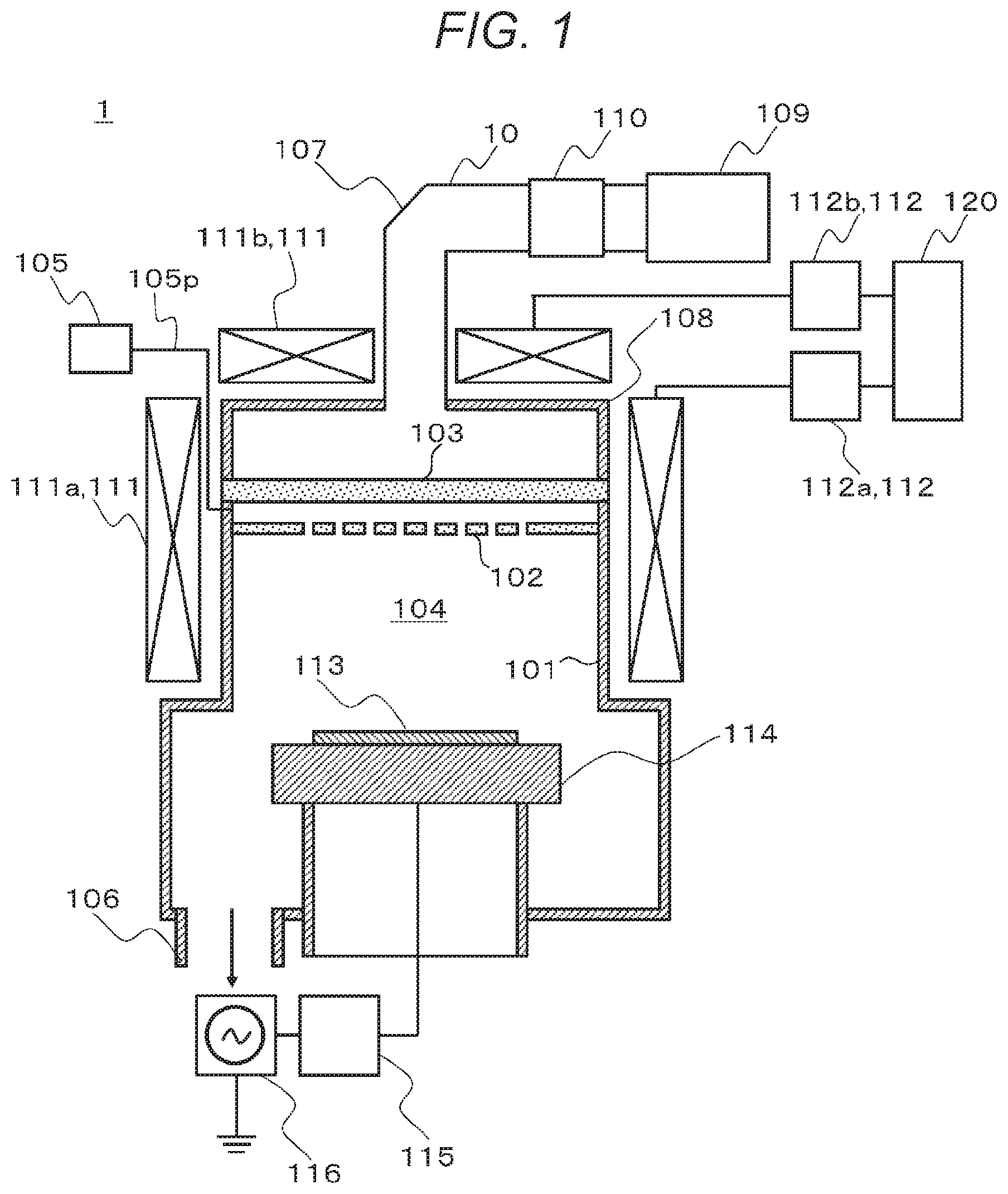 Patent US12347656 — Plasma processing apparatus — Figure 1
