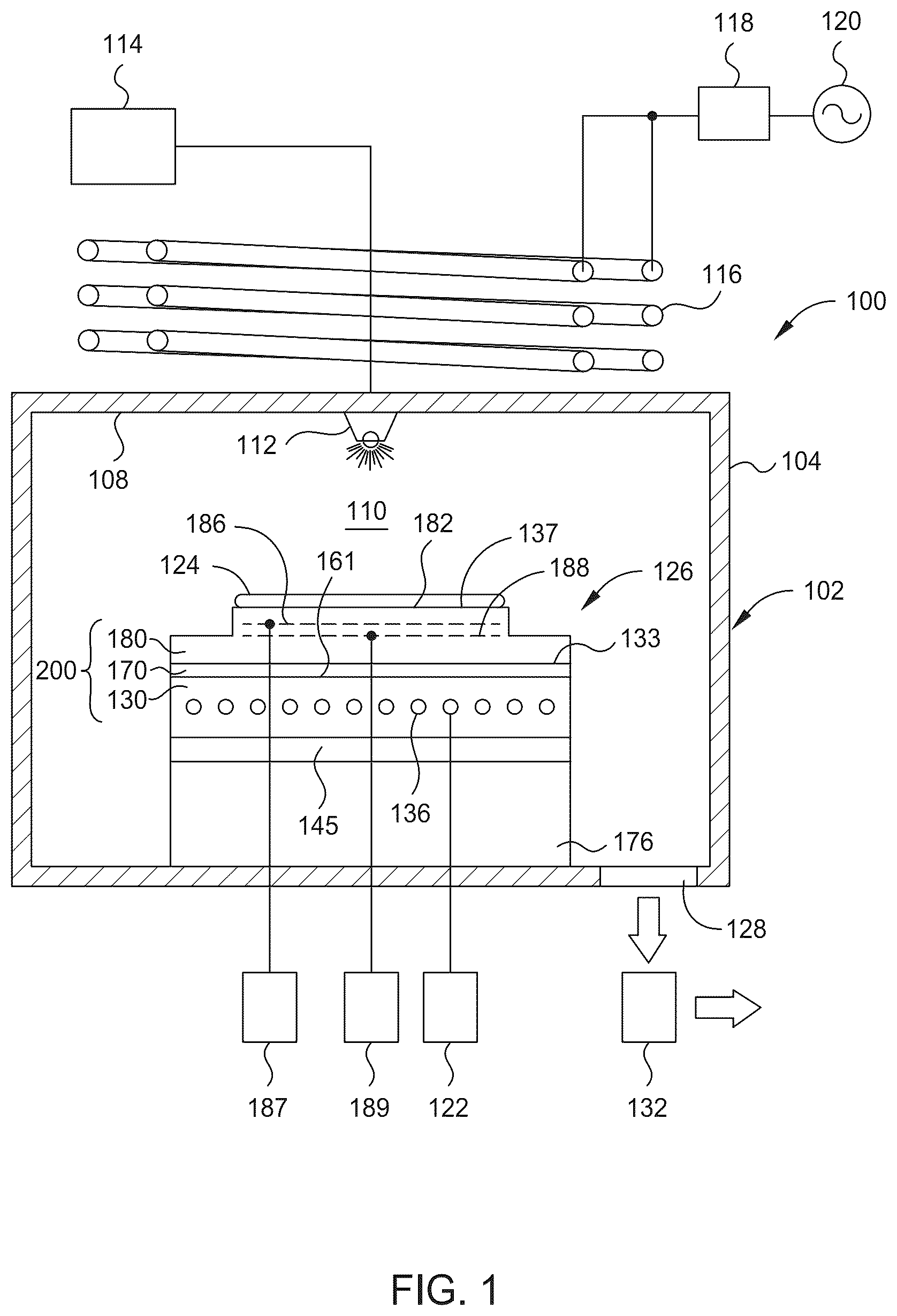 Patent US12347659 — Electrostatic chuck assembly for cryogenic applications — Figure 1