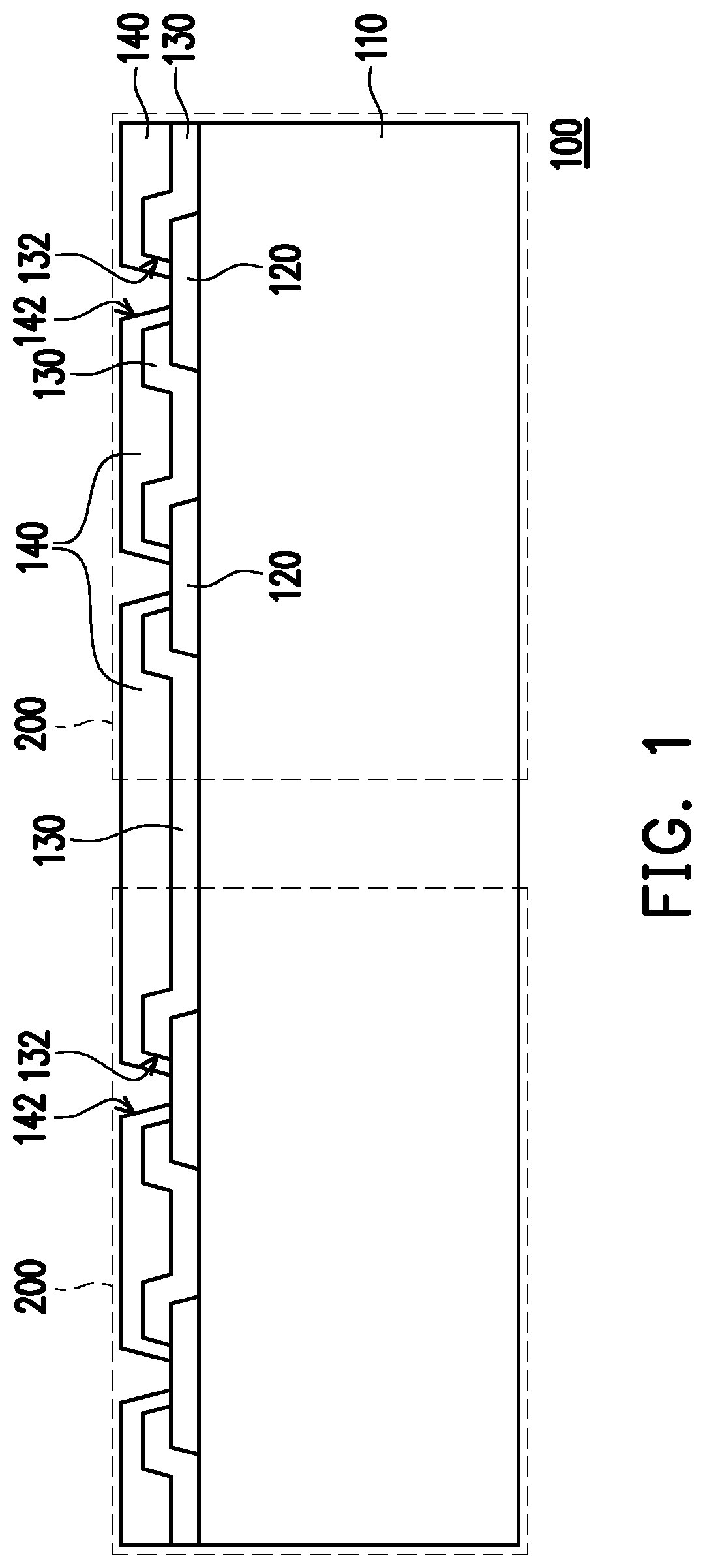 Patent US12347739 — Package structure — Figure 1