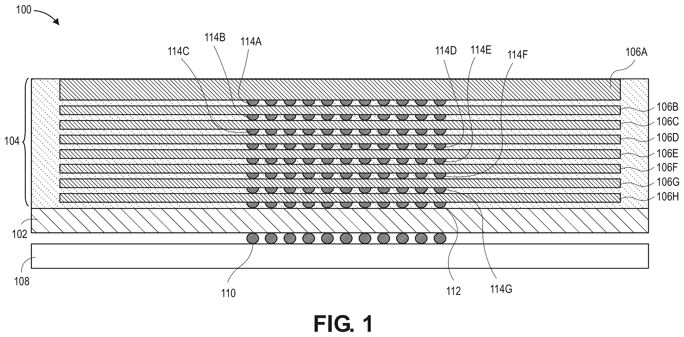Patent US12347780 Figure 1 – Integrated circuit package with flipped high bandwidth memory device