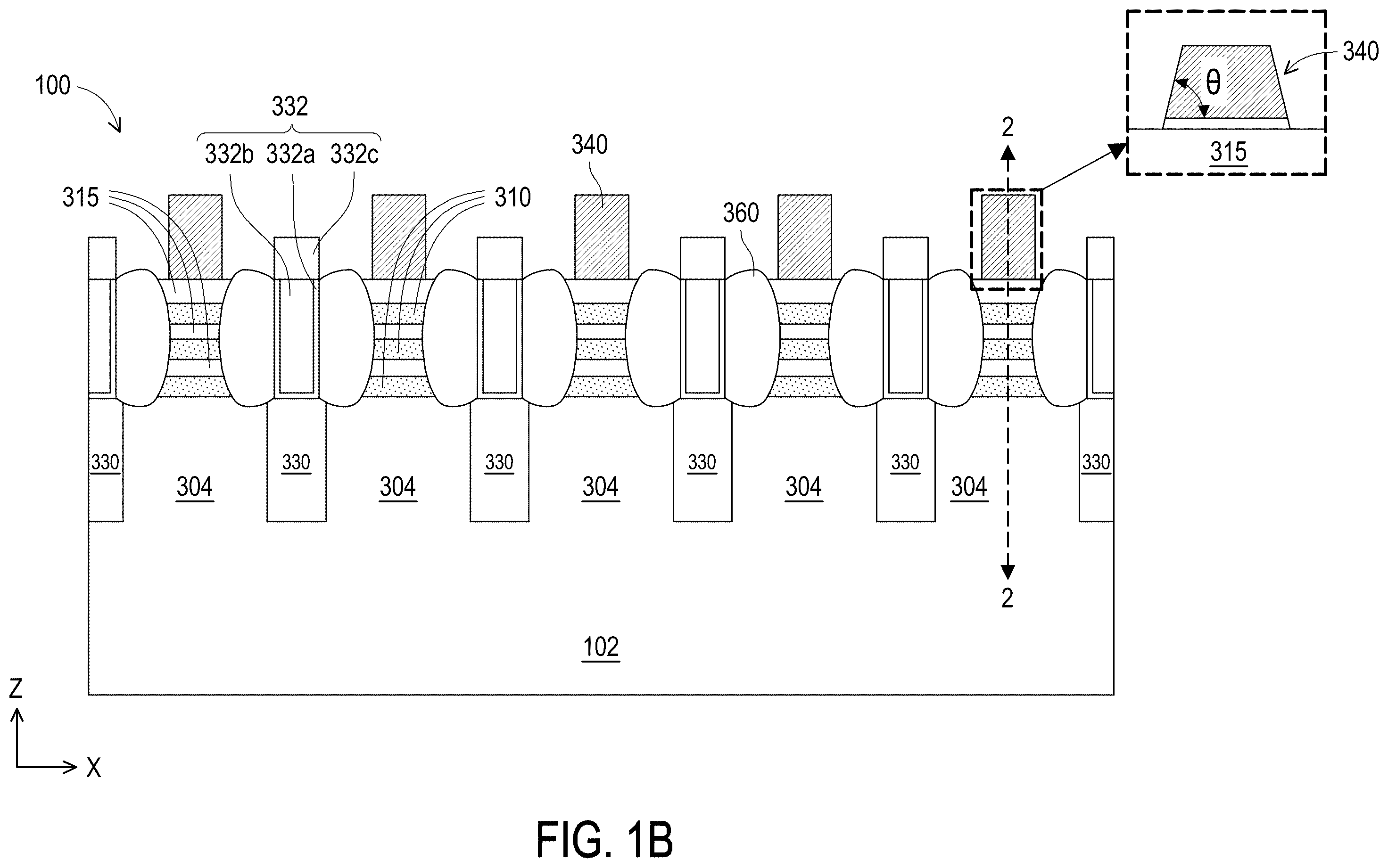 Patent US12347794 Figure 2 – Seal ring with continuous ring shape features for semiconductor device with gate-all-around transistors