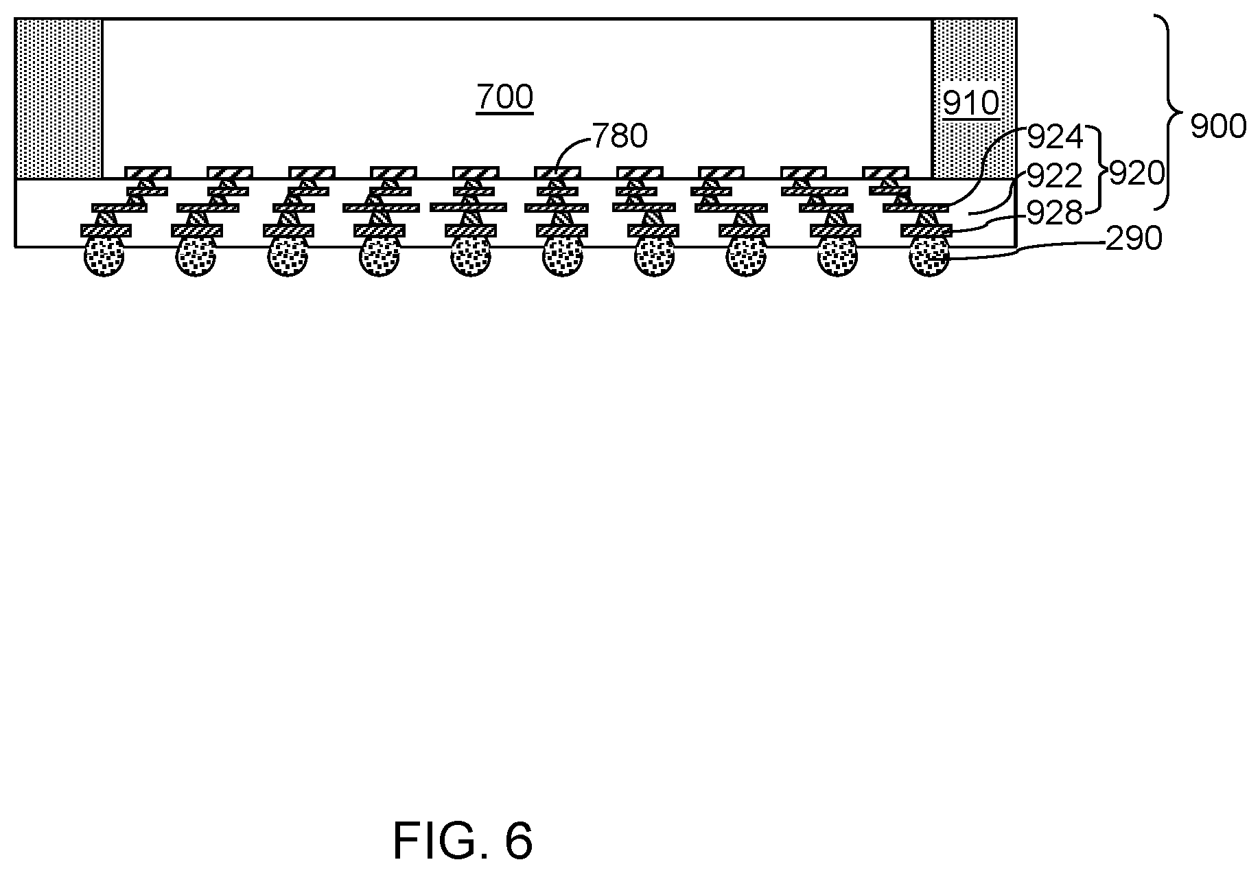 Patent US12347802 Figure 7 – Die corner removal for underfill crack suppression in semiconductor die packaging