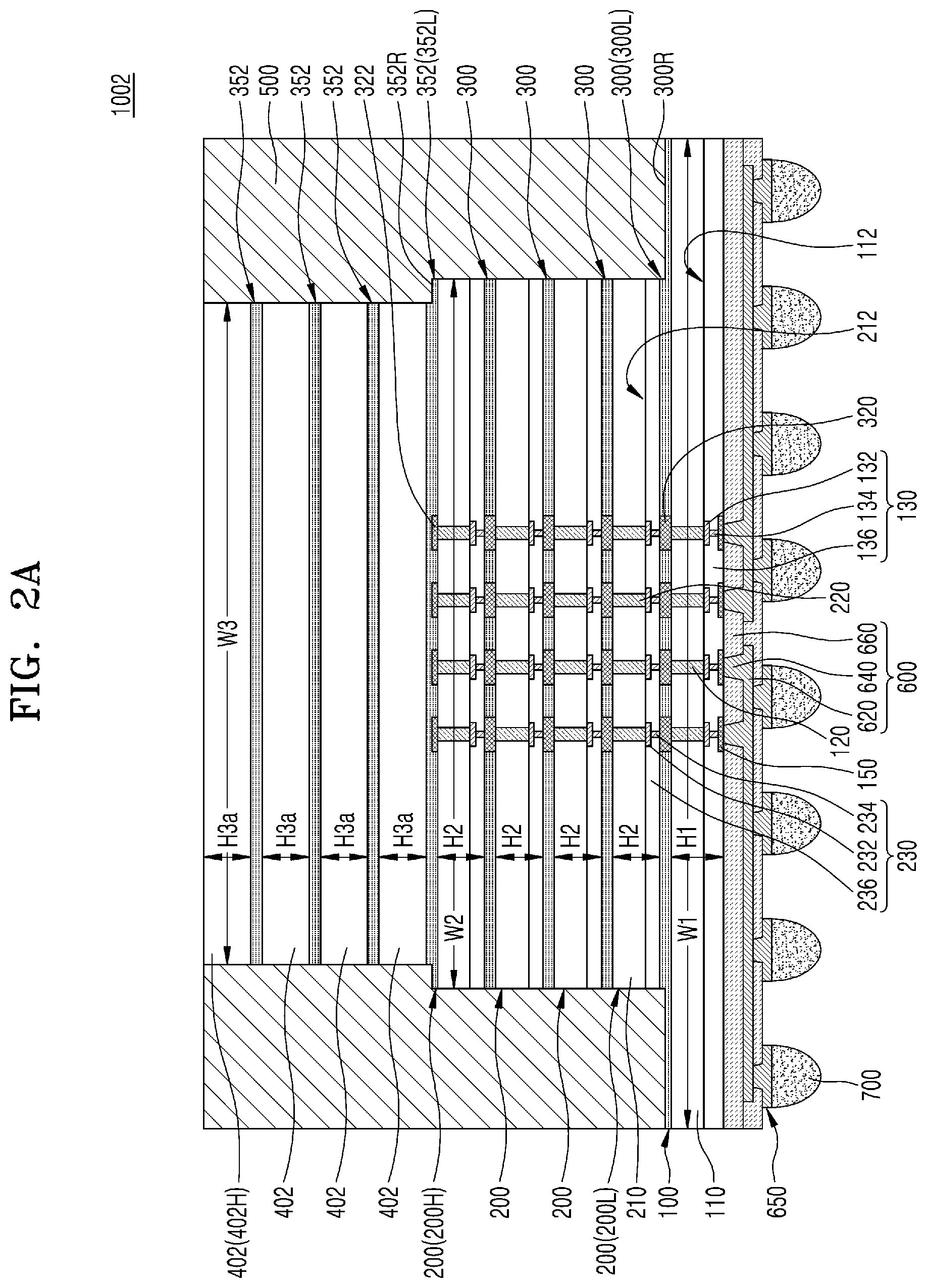 Patent US12347819 Figure 5 – Semiconductor package having stacked semiconductor chips