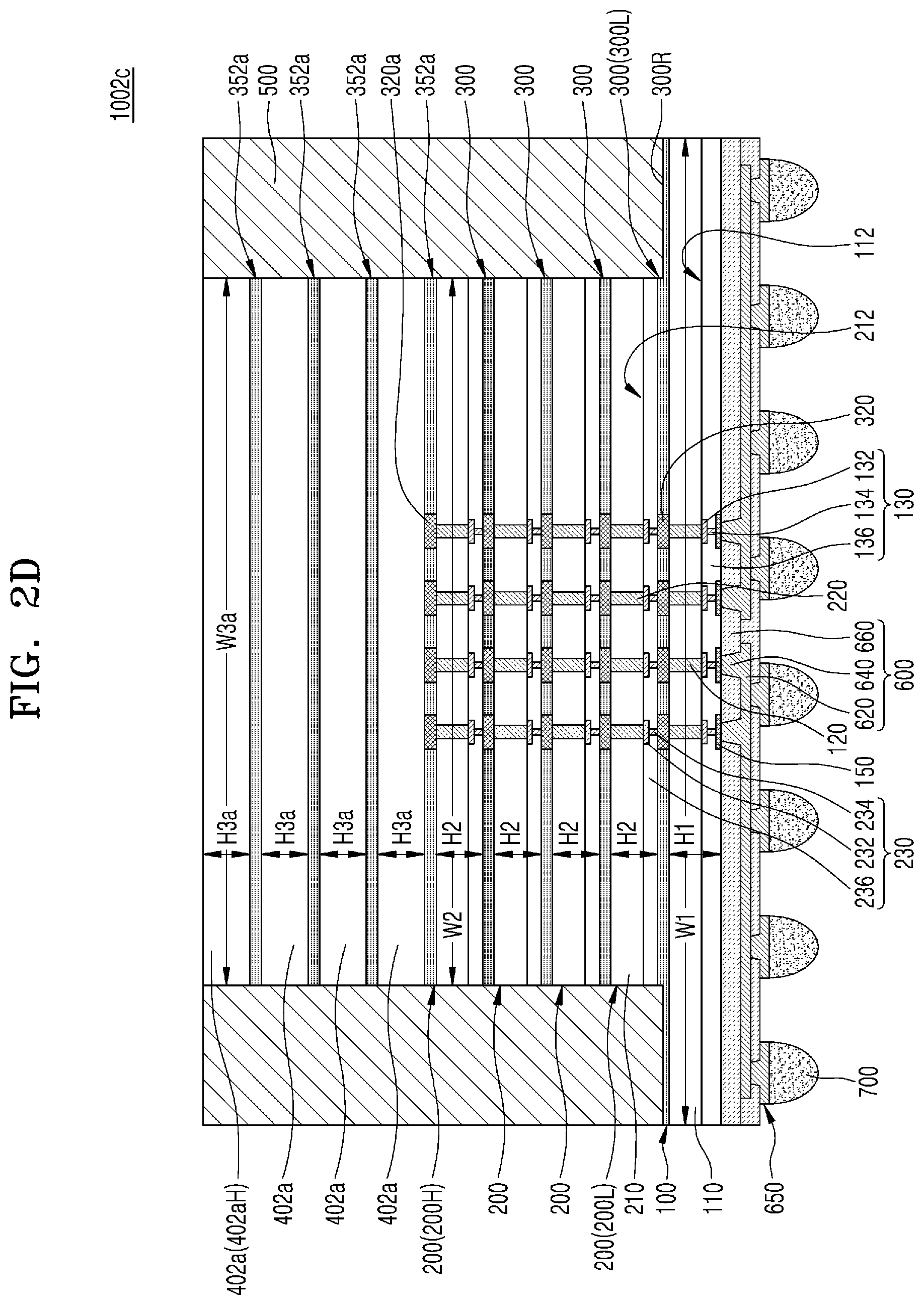 Patent US12347819 Figure 8 – Semiconductor package having stacked semiconductor chips