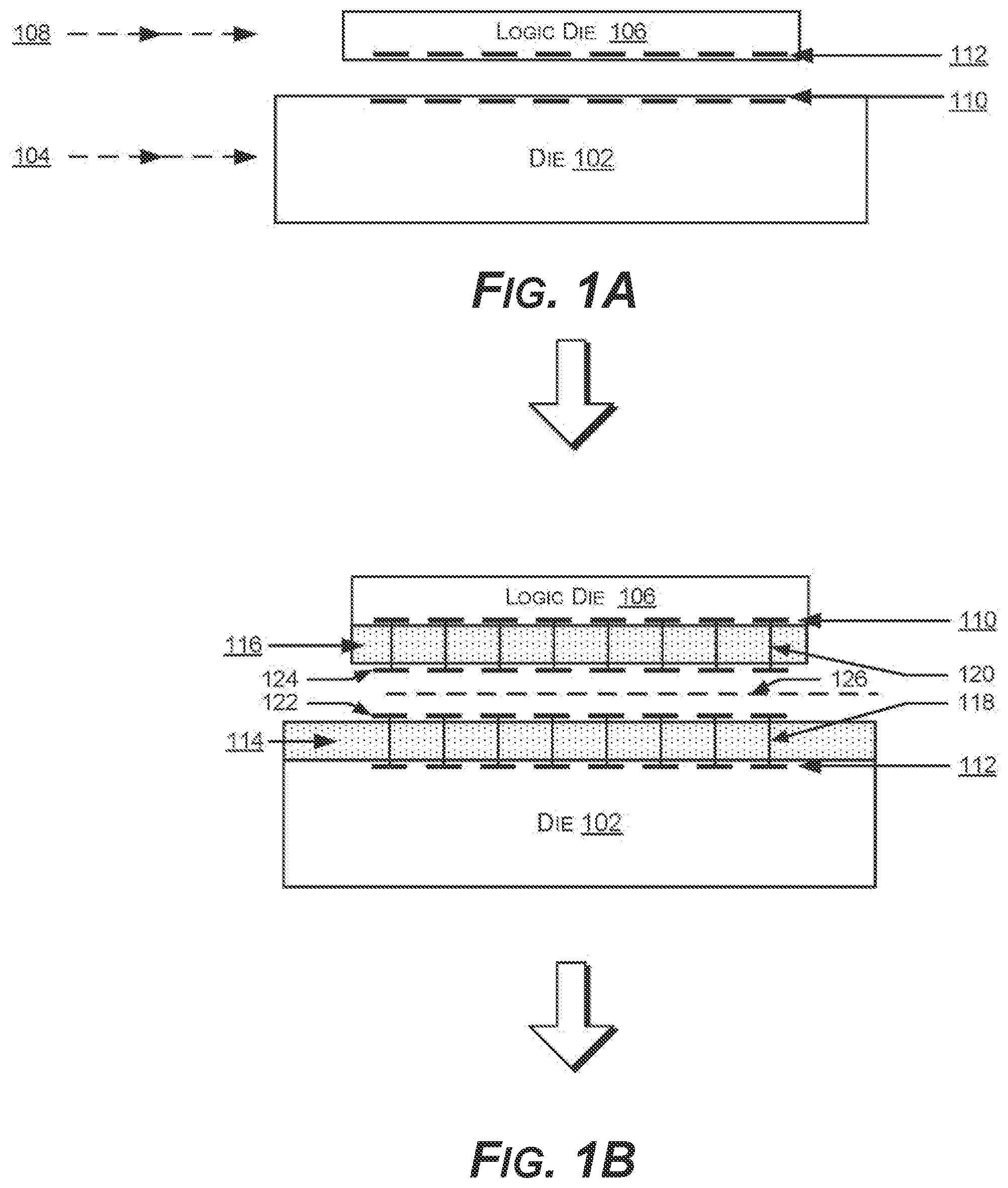Patent US12347820 — Stacked devices and methods of fabrication — Figure 1