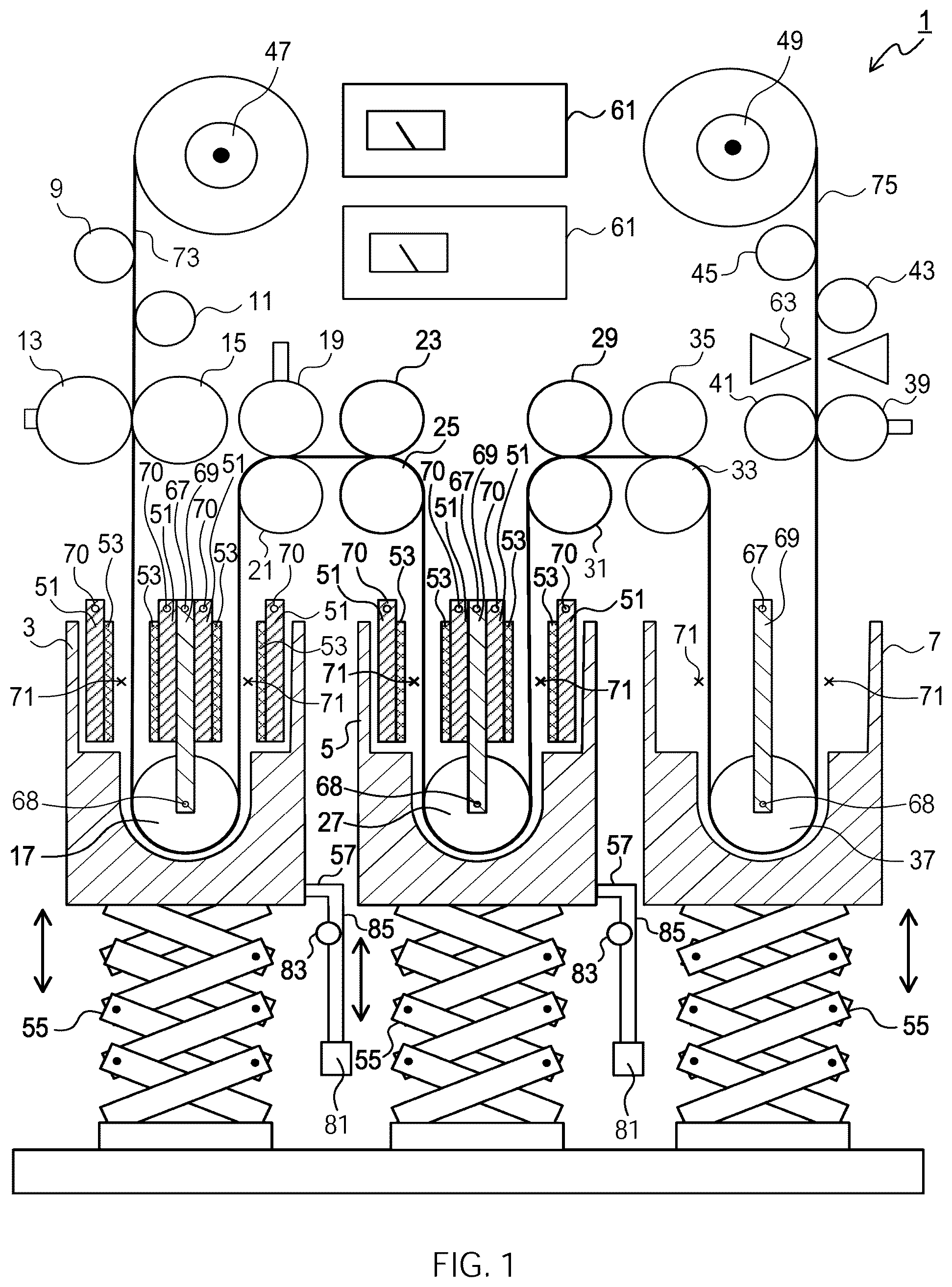 Patent US12347845 — Power storage device including negative electrode having end region for reducing lithium precipitation not facing positive electrode — Figure 1