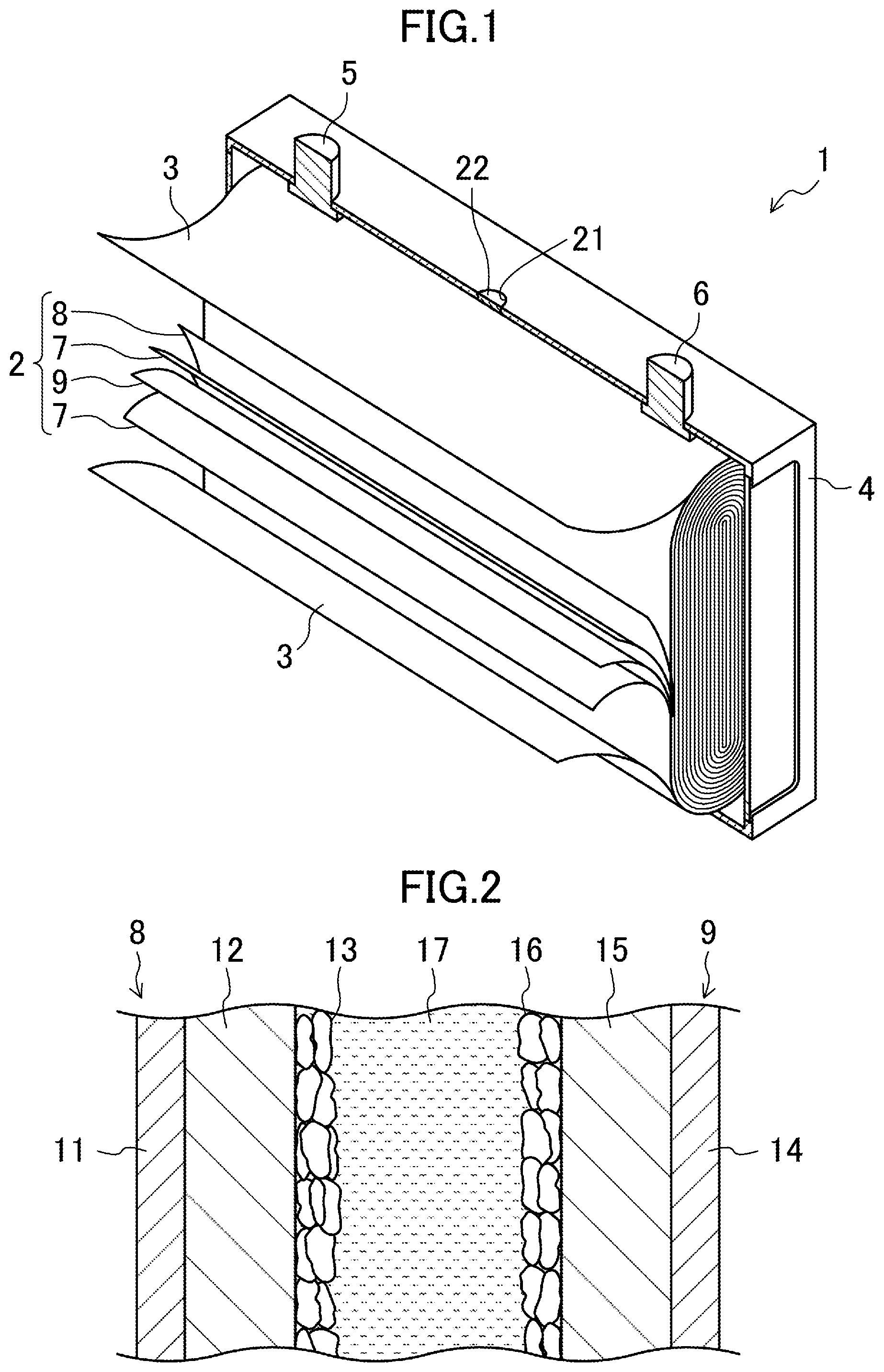 Patent US12347866 — Lithium ion secondary battery and production method thereof — Figure 1
