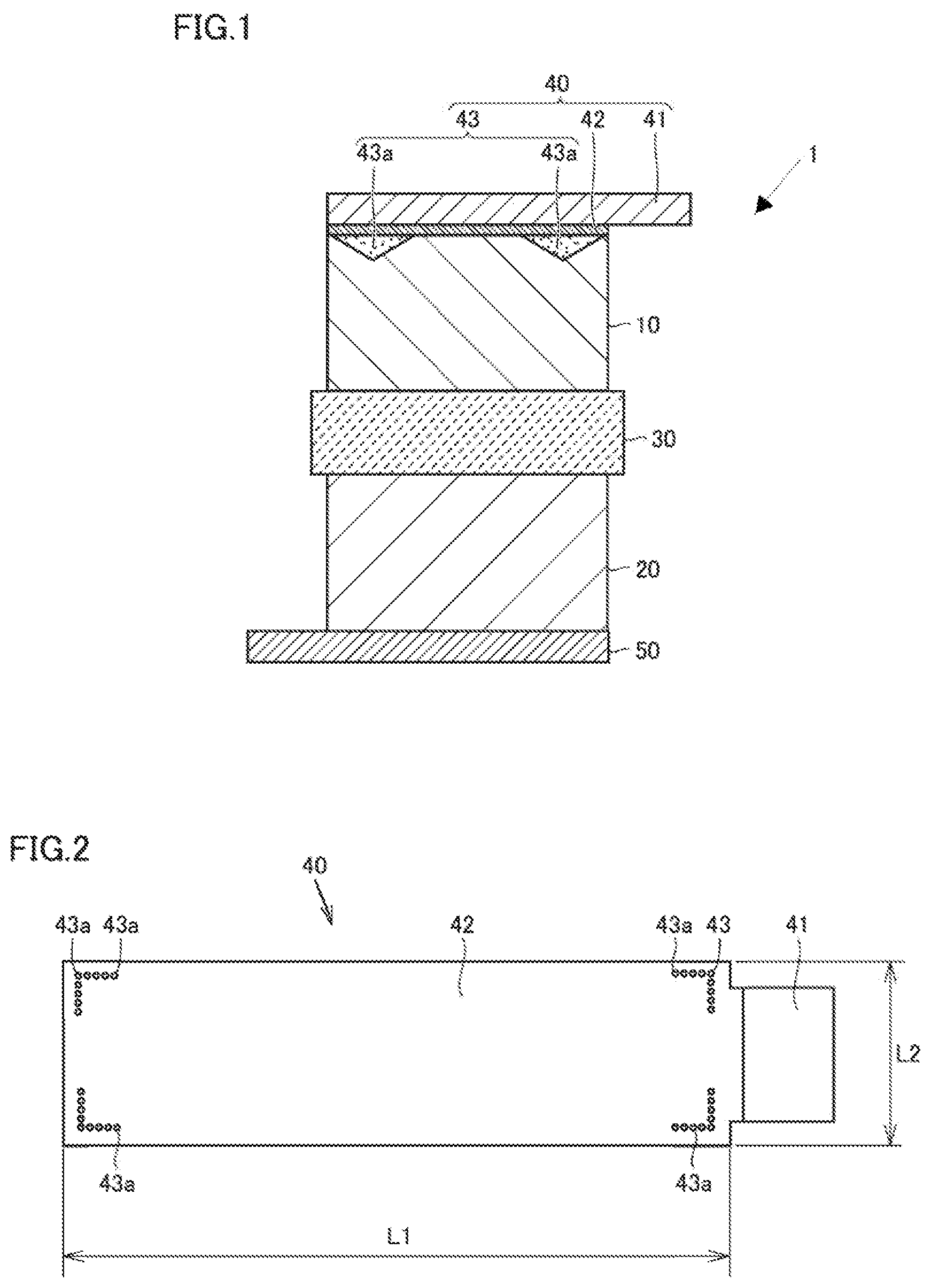 Patent US12347868 — Electrode structure — Figure 1