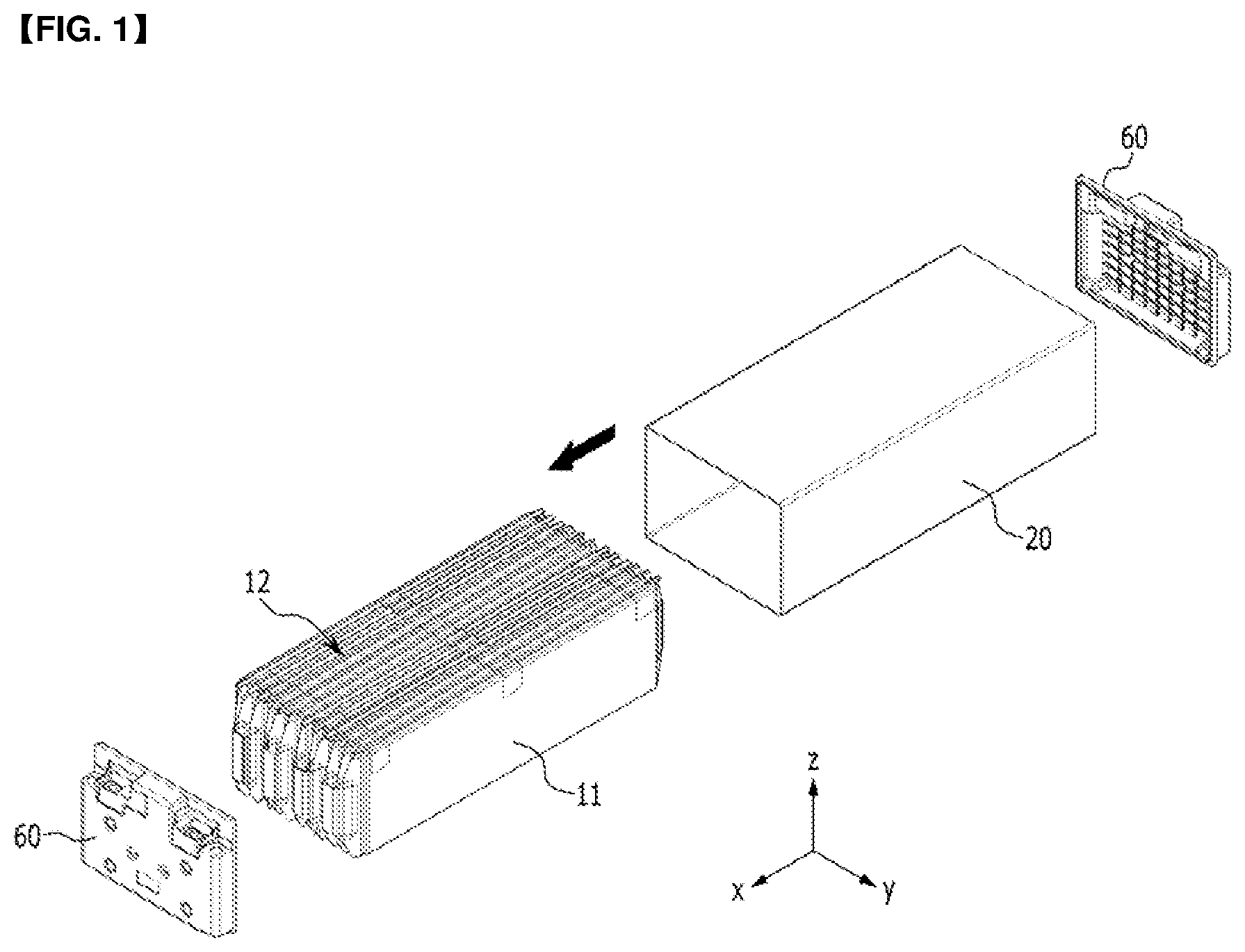 Patent US12347882 — Battery module and battery pack including the same — Figure 1
