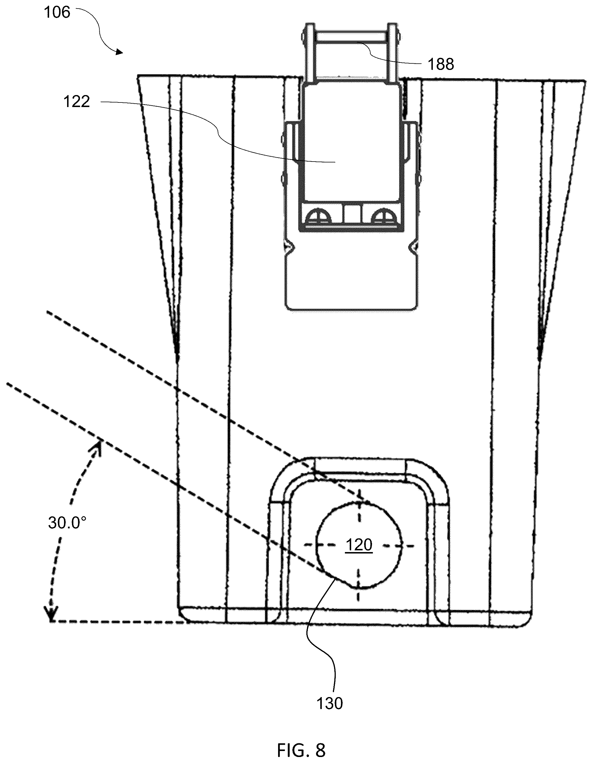 Patent US12347885 Figure 8 – Radio battery lid