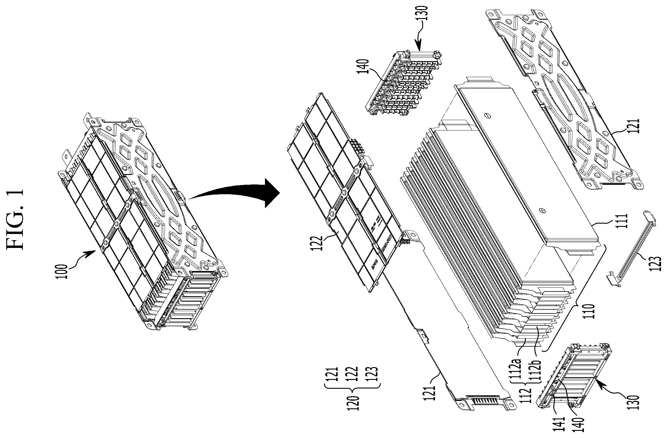 Patent US12347892 — Battery module having a cell-unit monitoring structure and monitoring system thereof — Figure 1