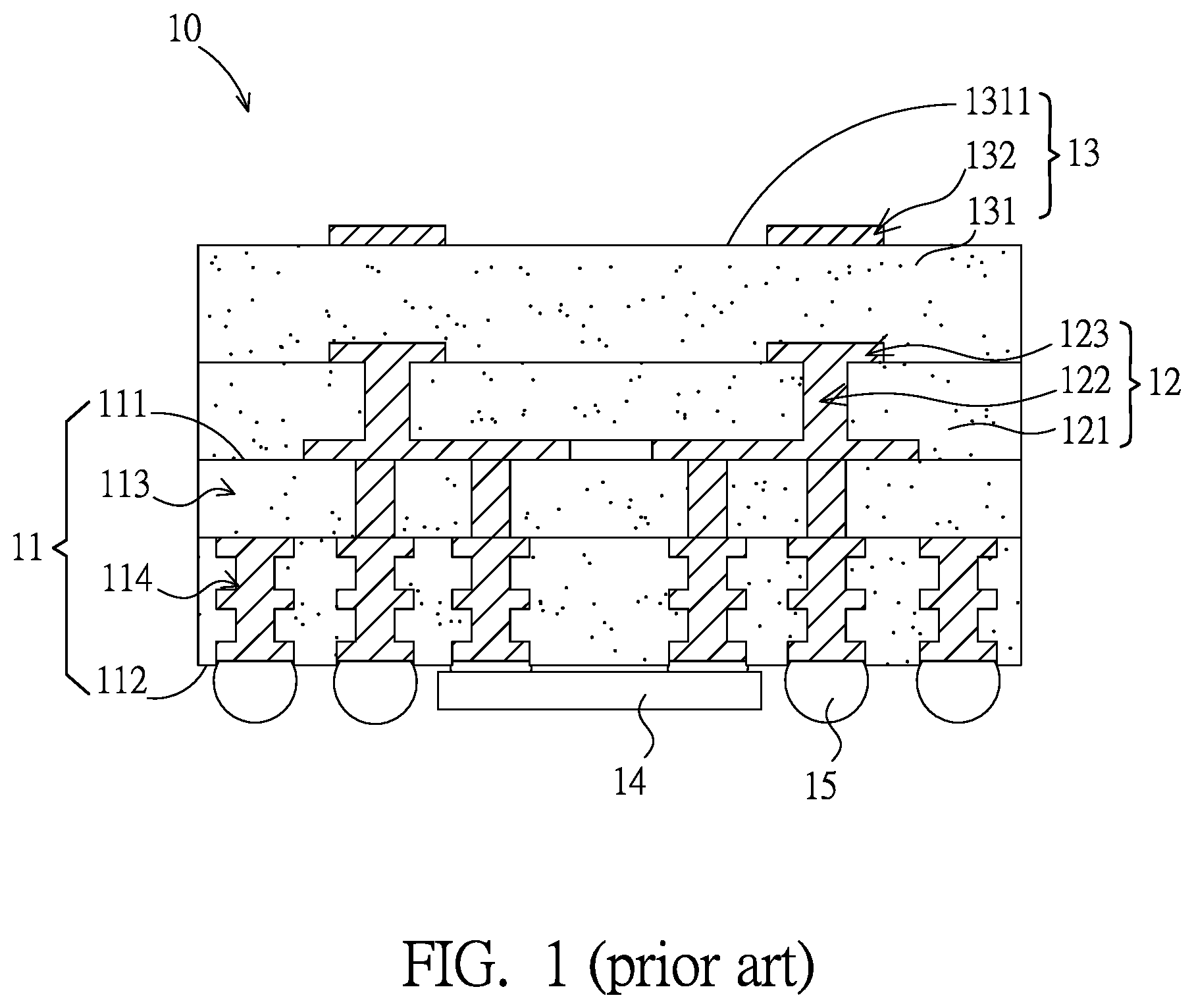 Patent US12347919 Figure 1 – Semiconductor package antenna structure and its manufacturing method