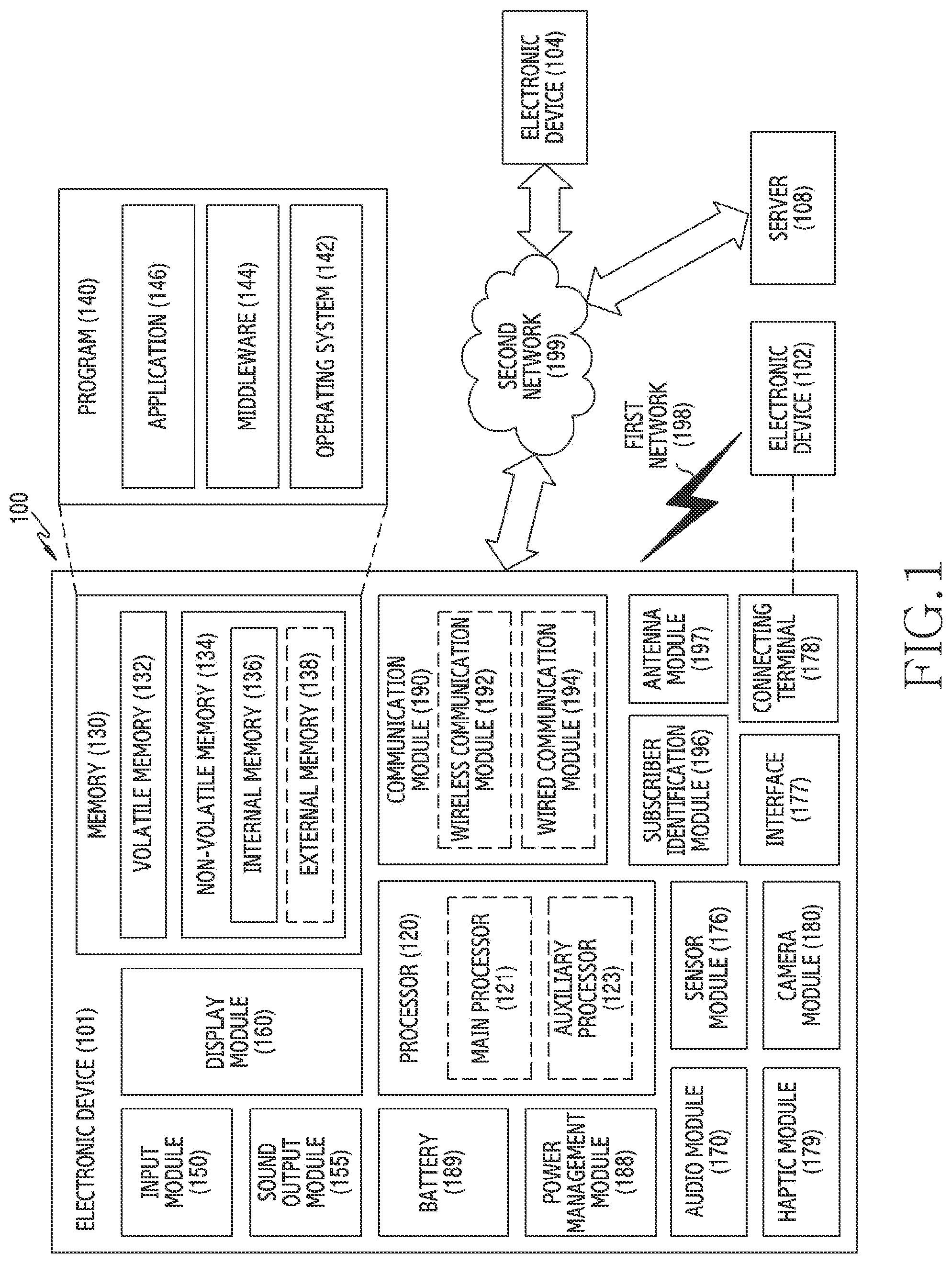 Patent US12347931 — Electronic device including antennas — Figure 1