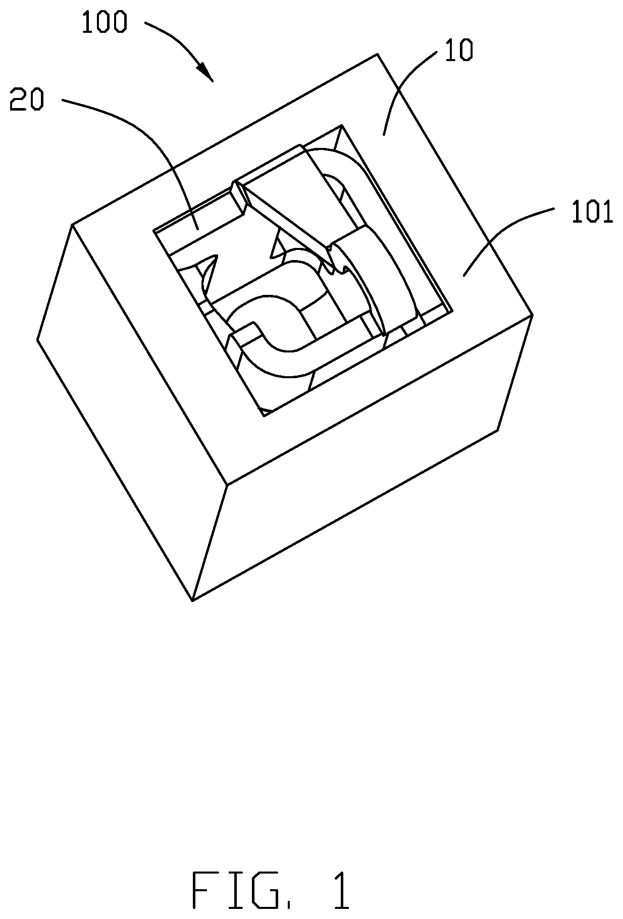 Patent US12347957 — Electrical connector with improved contacts — Figure 1