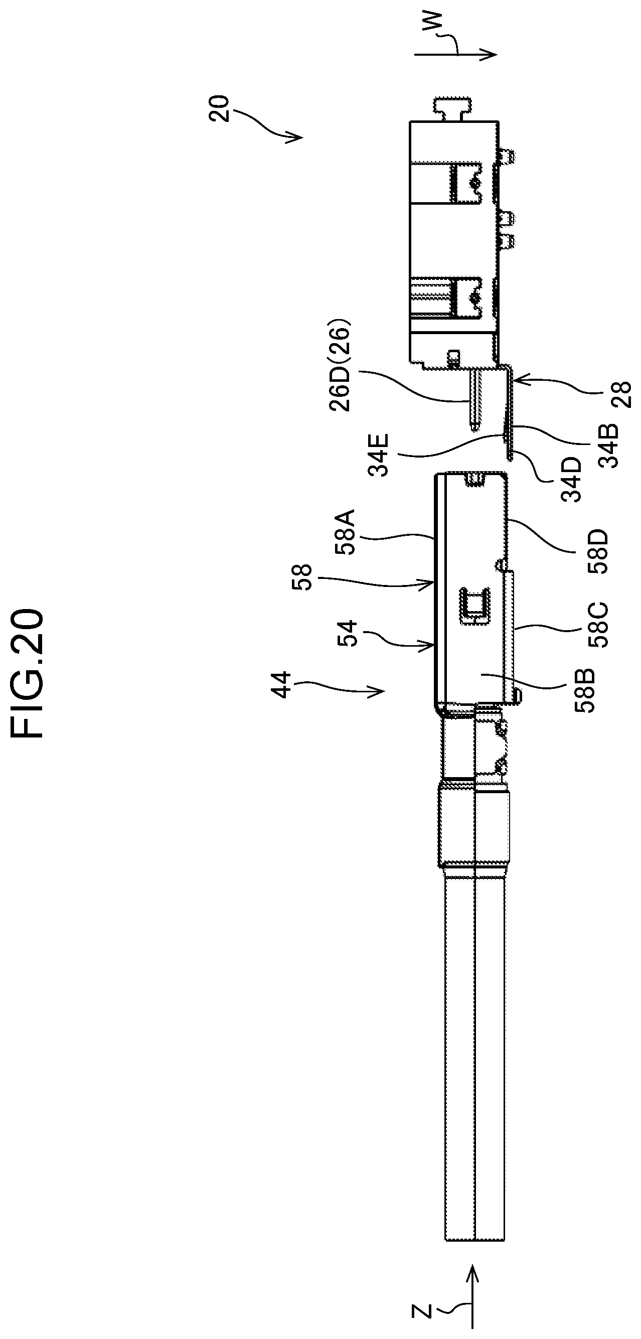 Patent US12347958 Figure 20 – Electrical connector with inner and out terminals with a compact configuration and connector set using the same