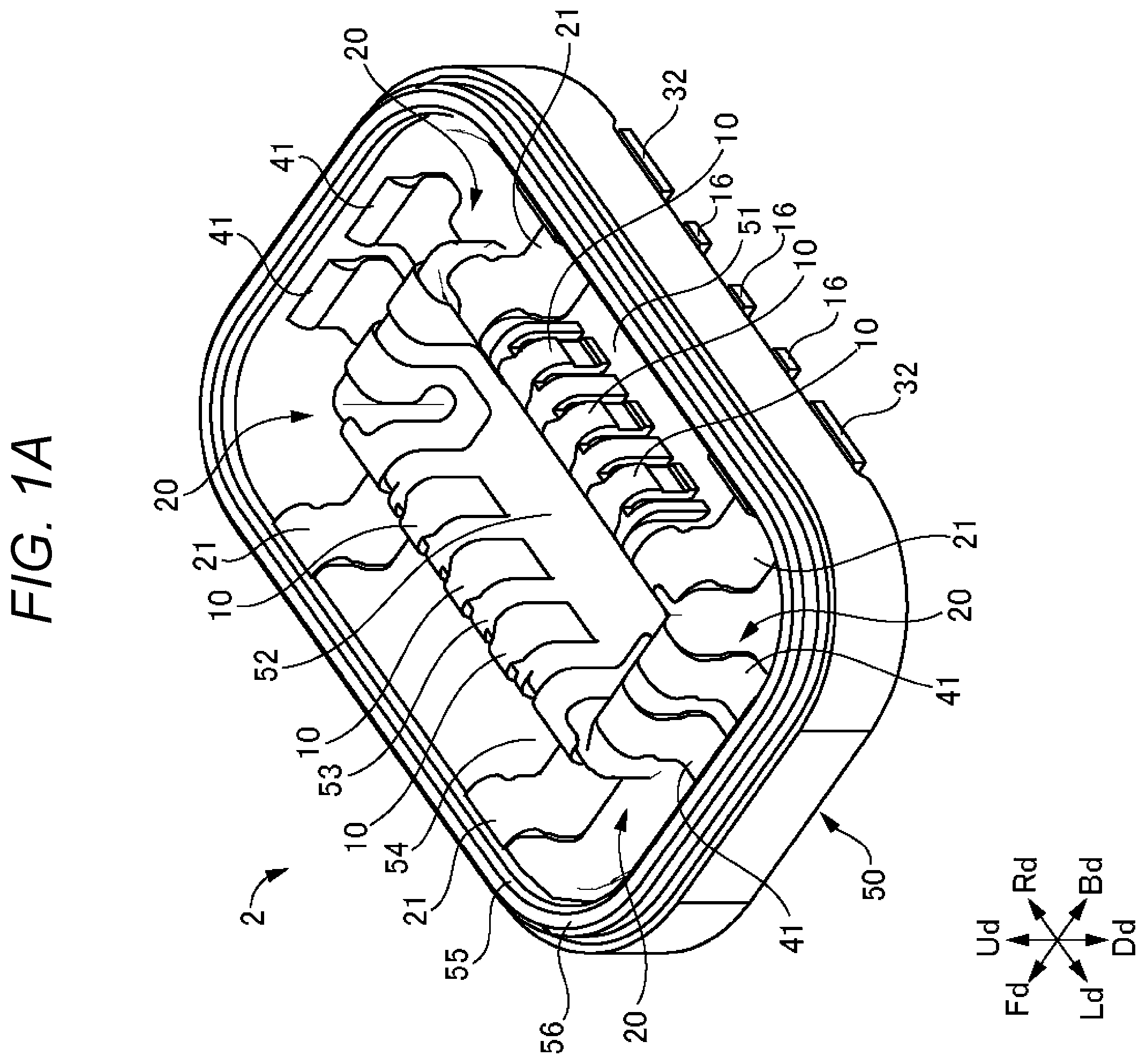 Patent US12347972 — Connector device — Figure 1