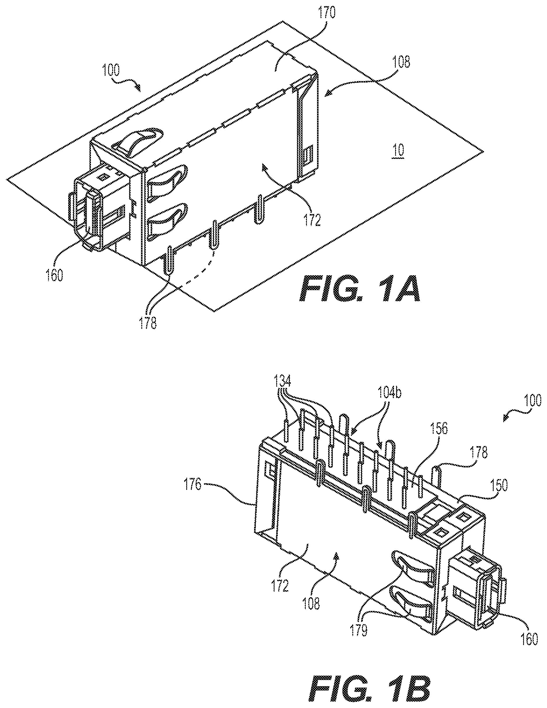 Patent US12347980 — High-speed network connector with integrated magnetics — Figure 1