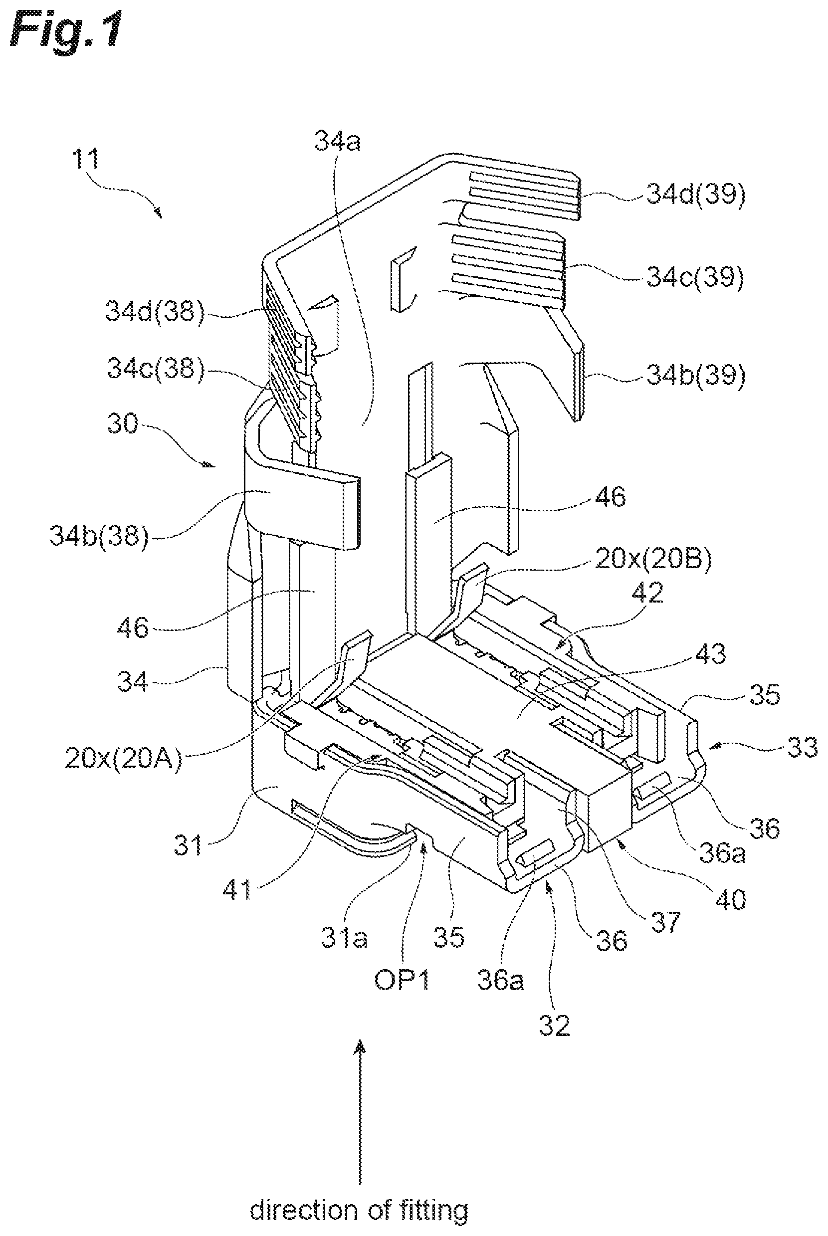 Patent US12347984 — Electrical connector — Figure 1