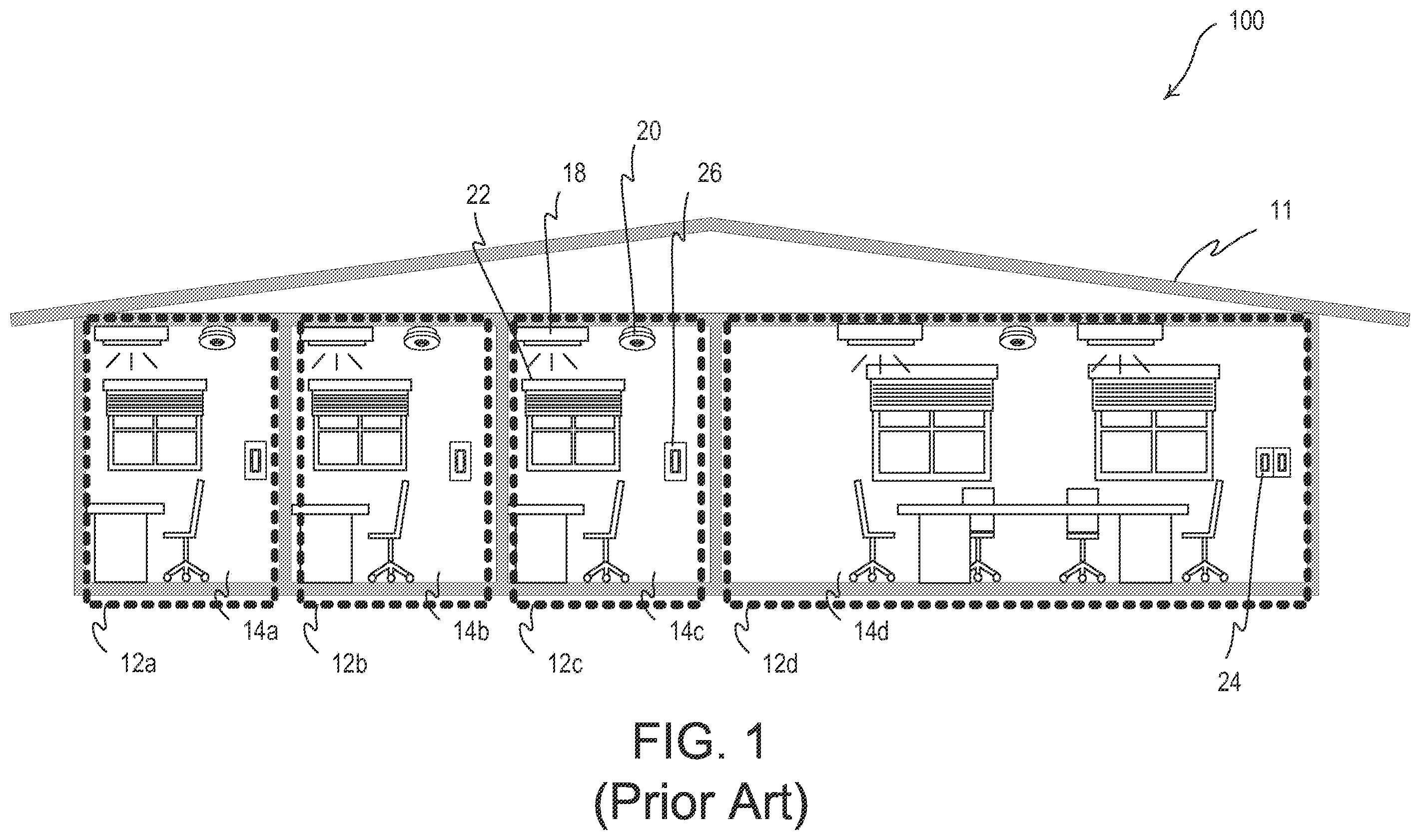 Patent US12348031 — Load control system having independently-controlled units responsive to a broadcast controller — Figure 1