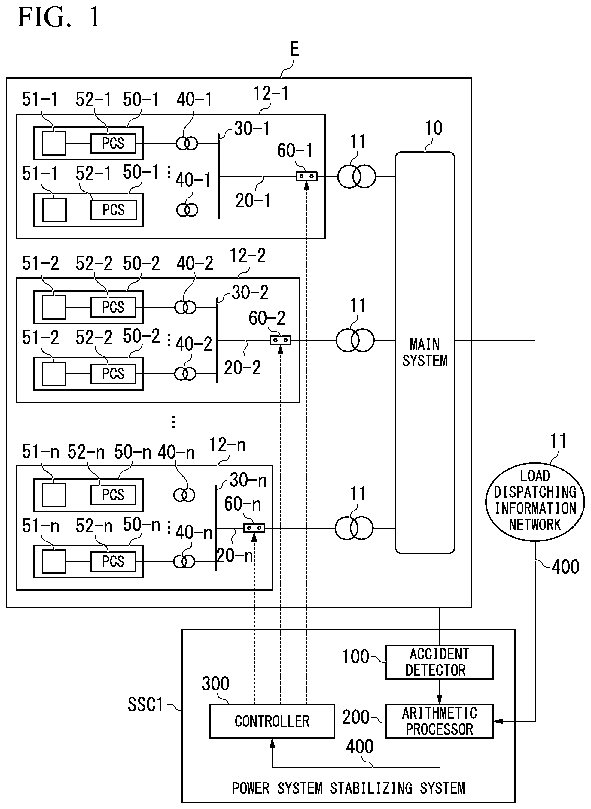 Patent US12348034 — Power system stabilizing system — Figure 1