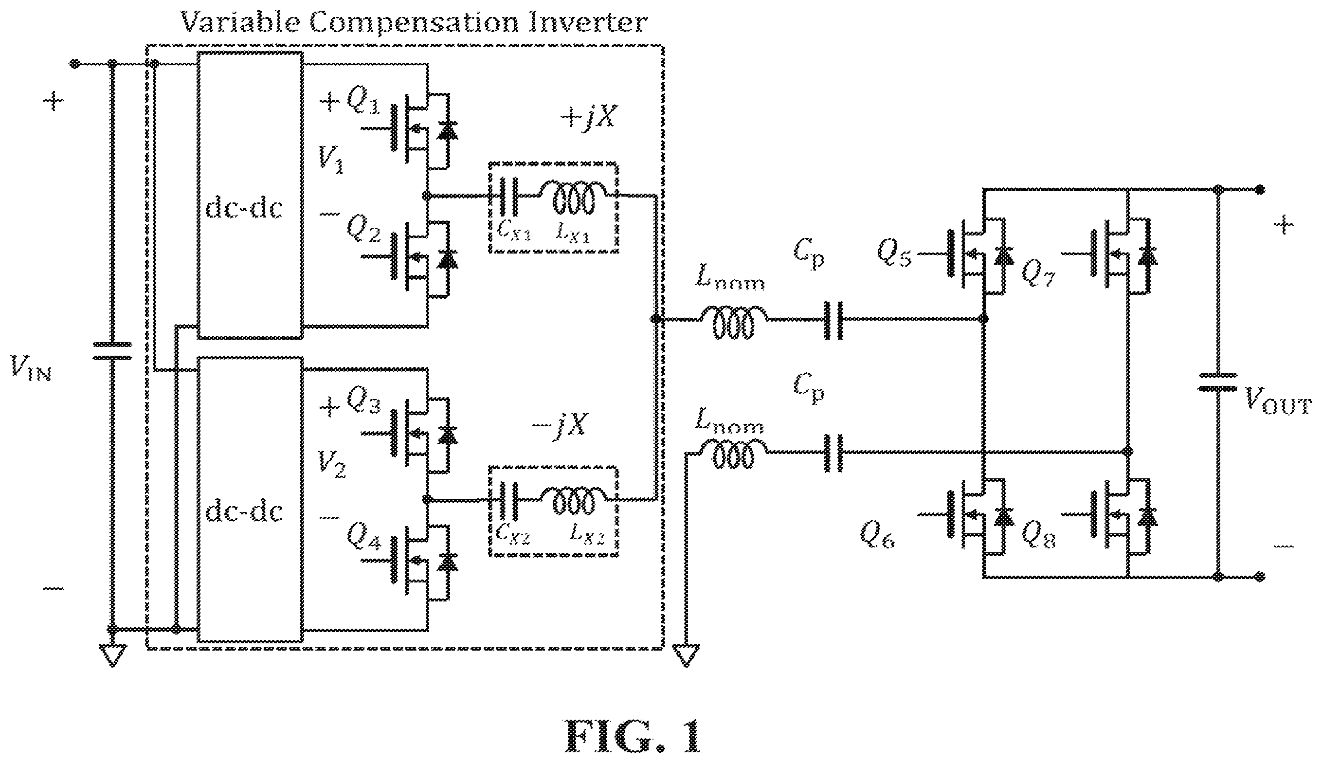 Patent US12348050 Figure 1 – Variable compensation inverter circuit and related techniques