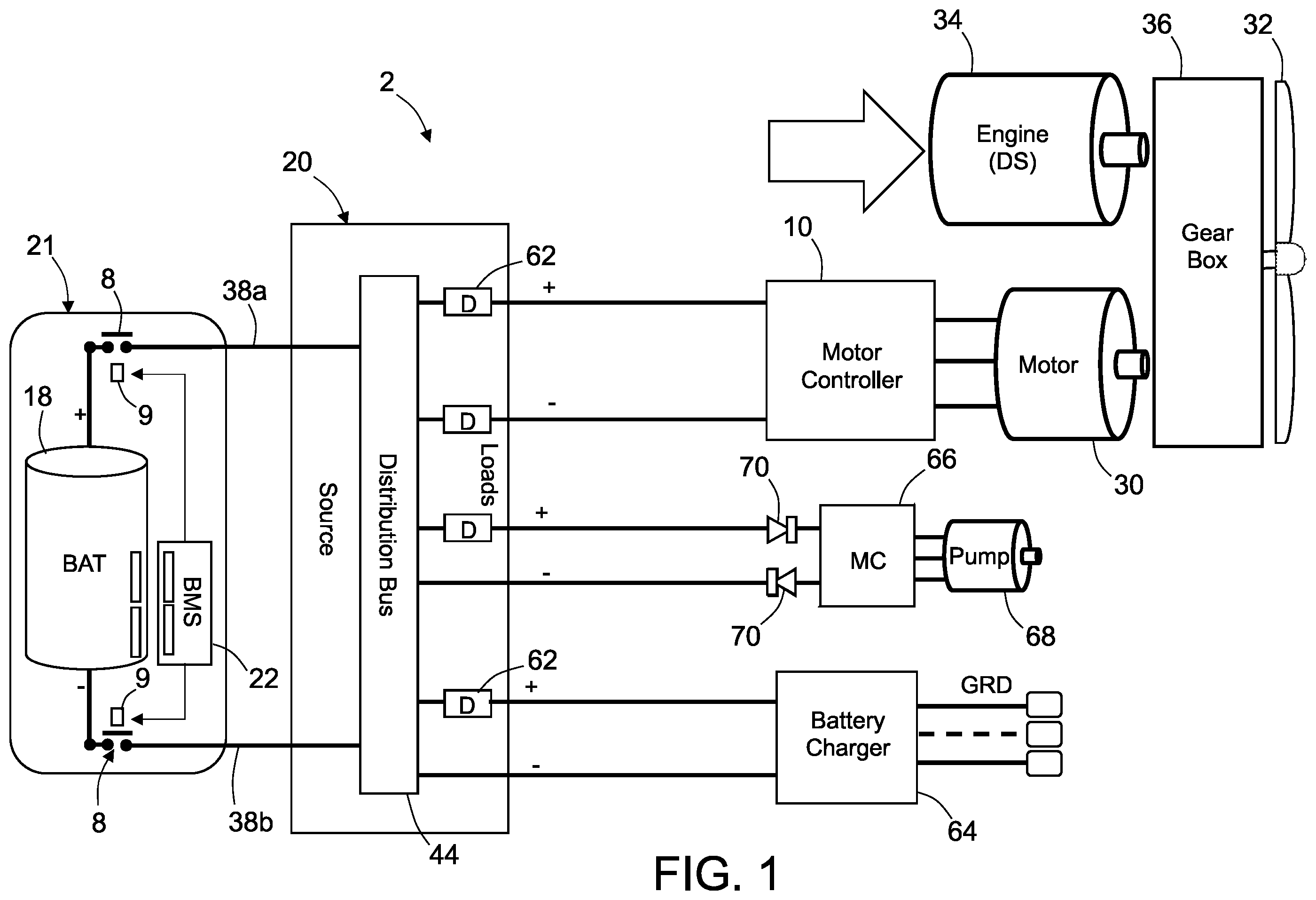 Patent US12348063 Figure 1 – Systems and methods for fail-safe battery protection independent from battery management system