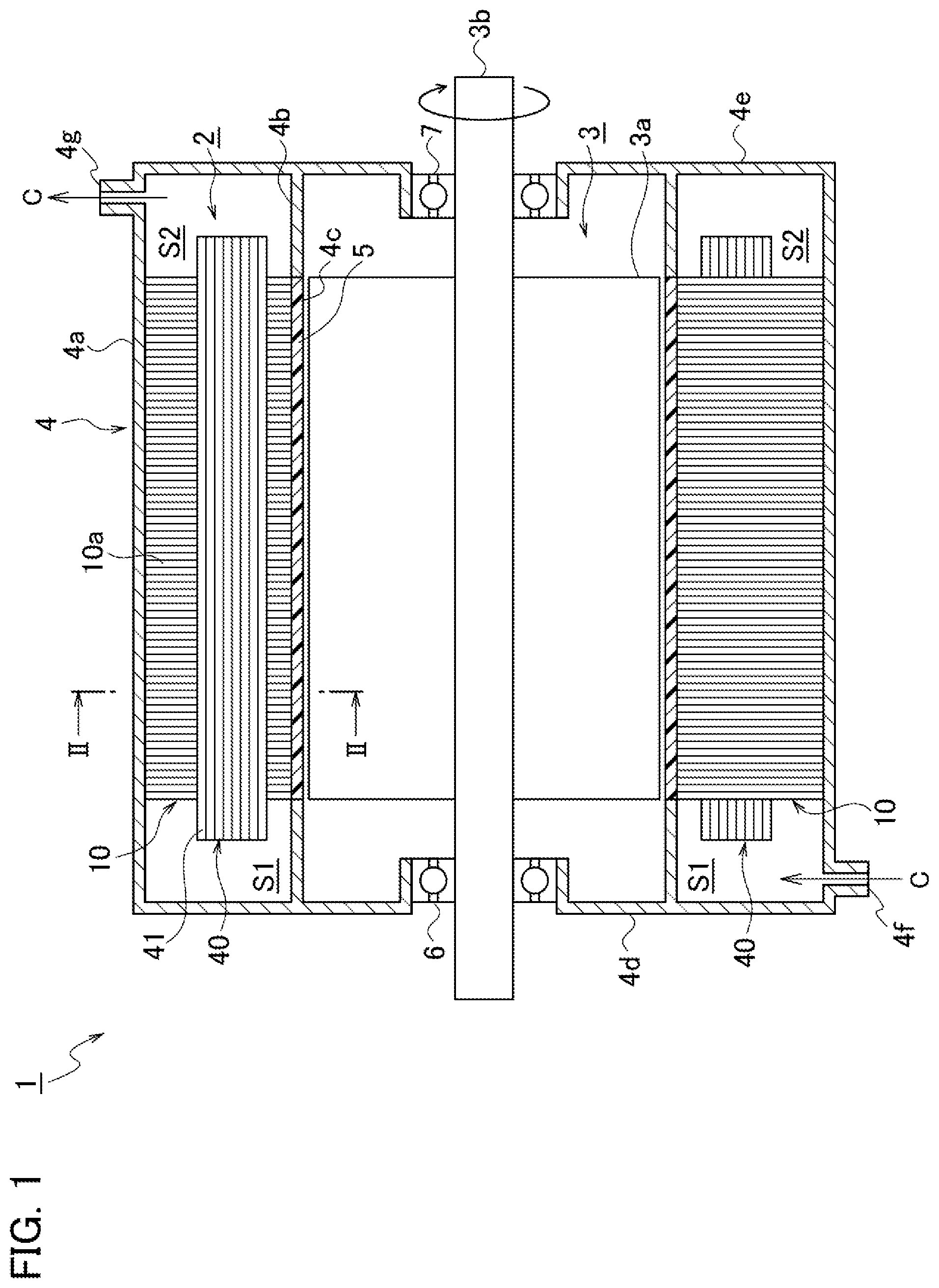 Patent US12348083 — Electric motor stator and electric motor — Figure 1