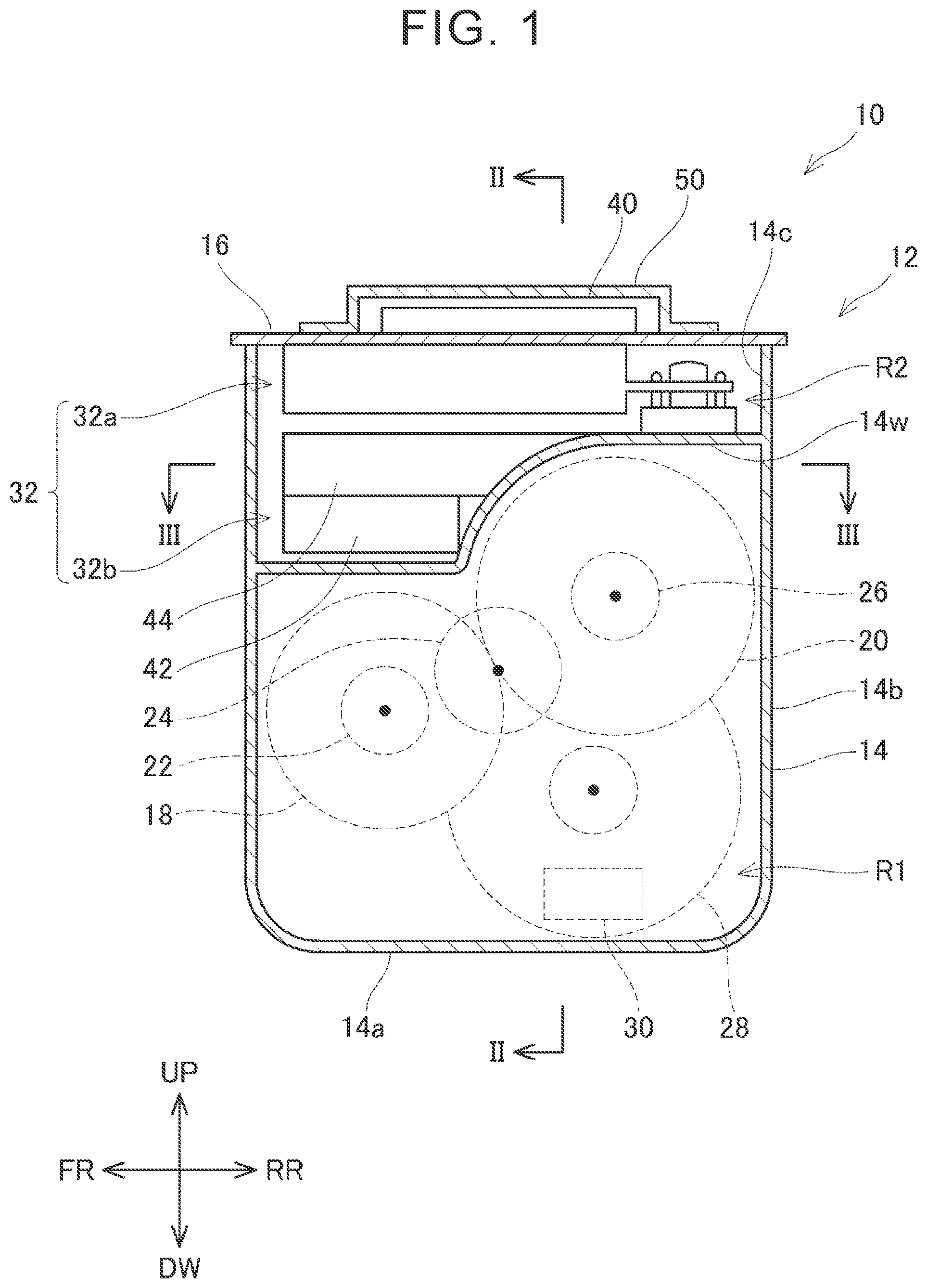 Patent US12348088 — Mechatronic integrated unit — Figure 1