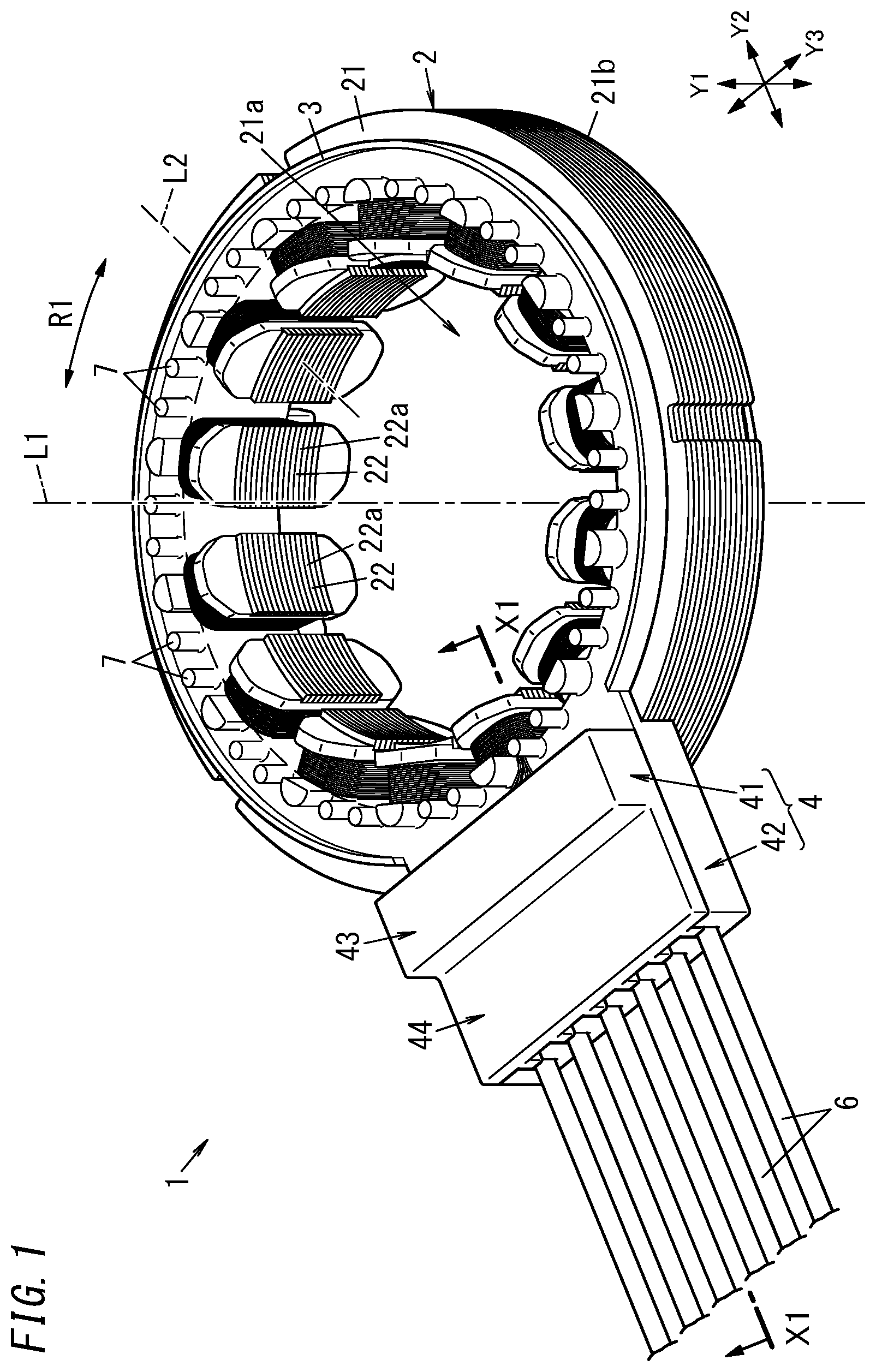 Patent US12348094 — Resolver stator — Figure 1