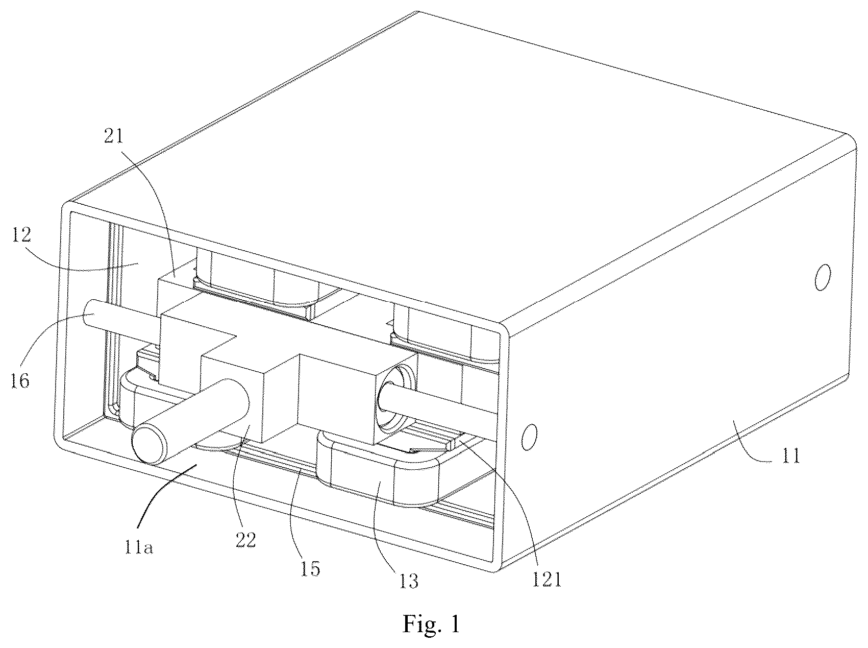 Patent US12348103 Figure 1 – Linear motor for small home appliances