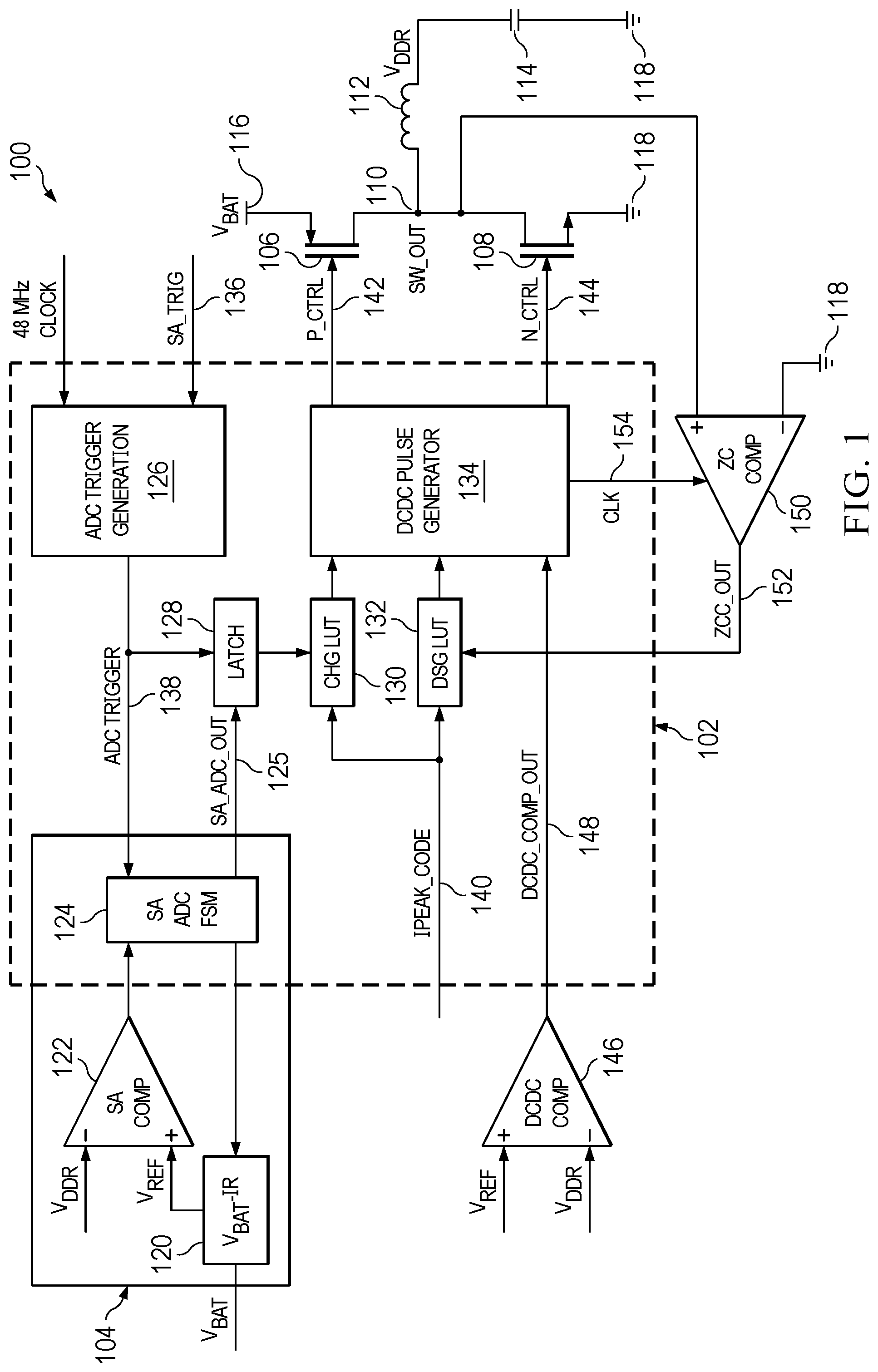 Patent US12348139 Figure 1 – Lowering inductor peak current in DCDC digital controller