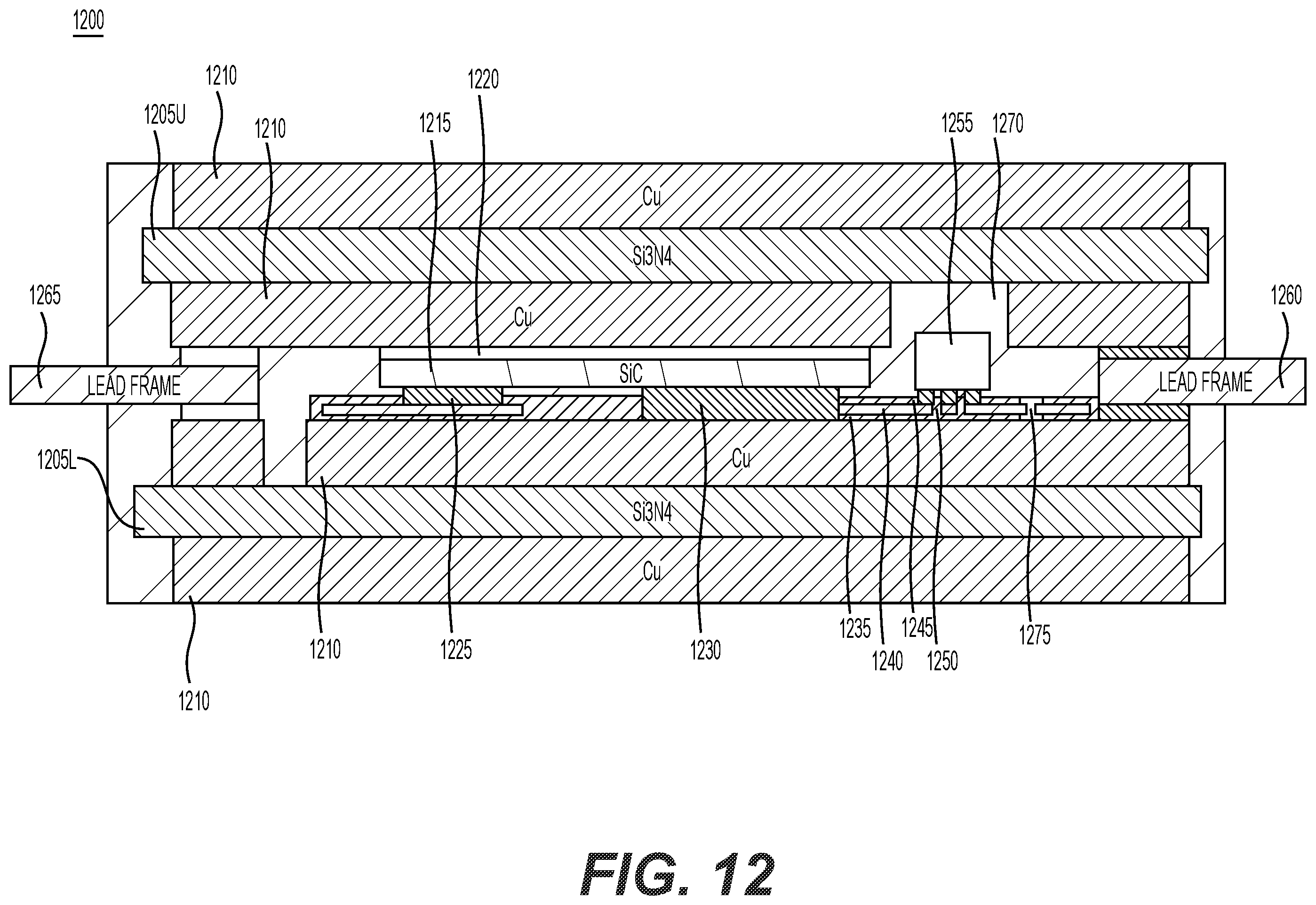 Patent US12348157 Figure 12 – Systems and methods for power module for inverter for electric vehicle