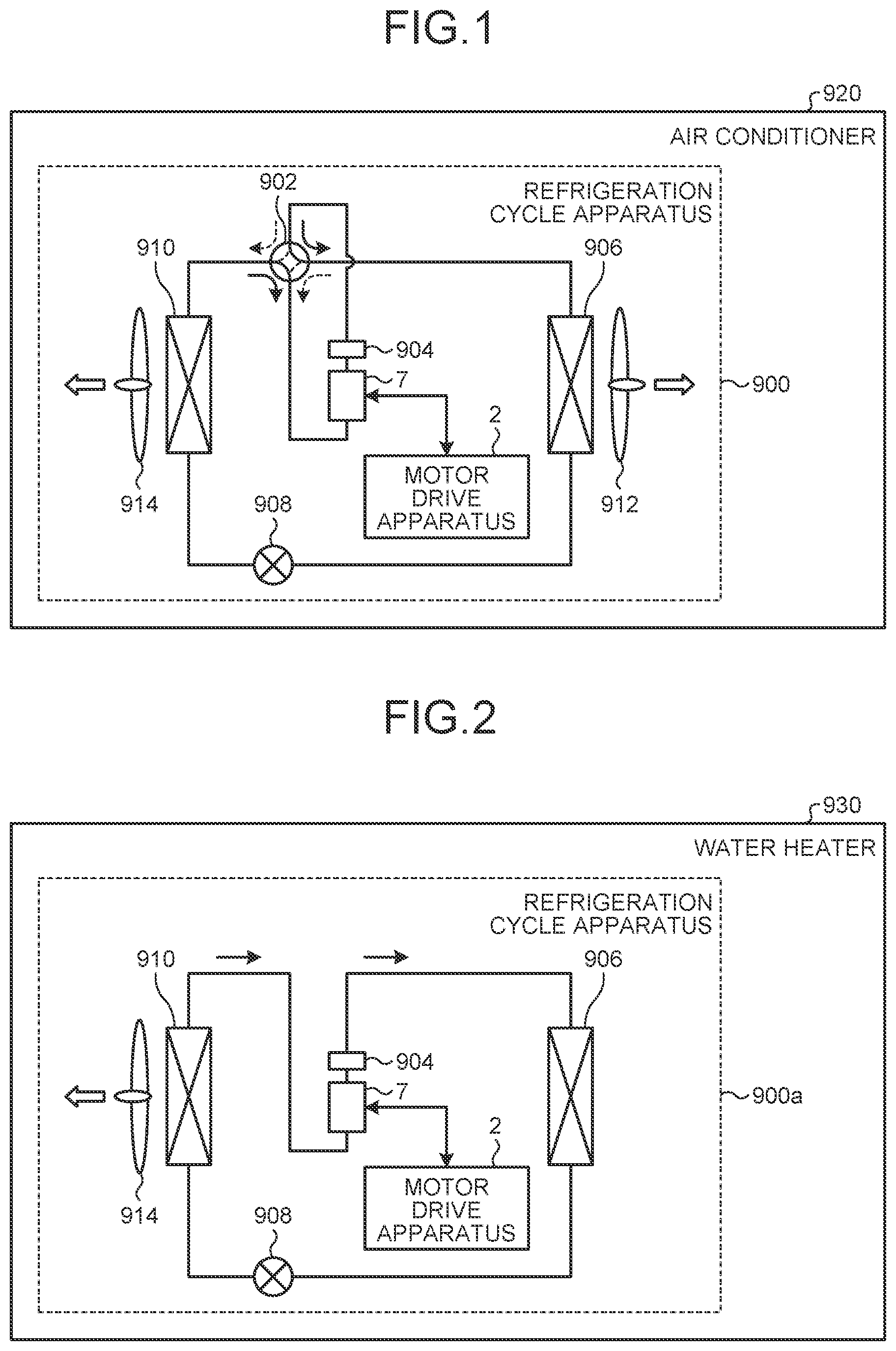 Patent US12348166 — Motor drive apparatus, refrigeration cycle apparatus, air conditioner, water heater, and refrigerator — Figure 1