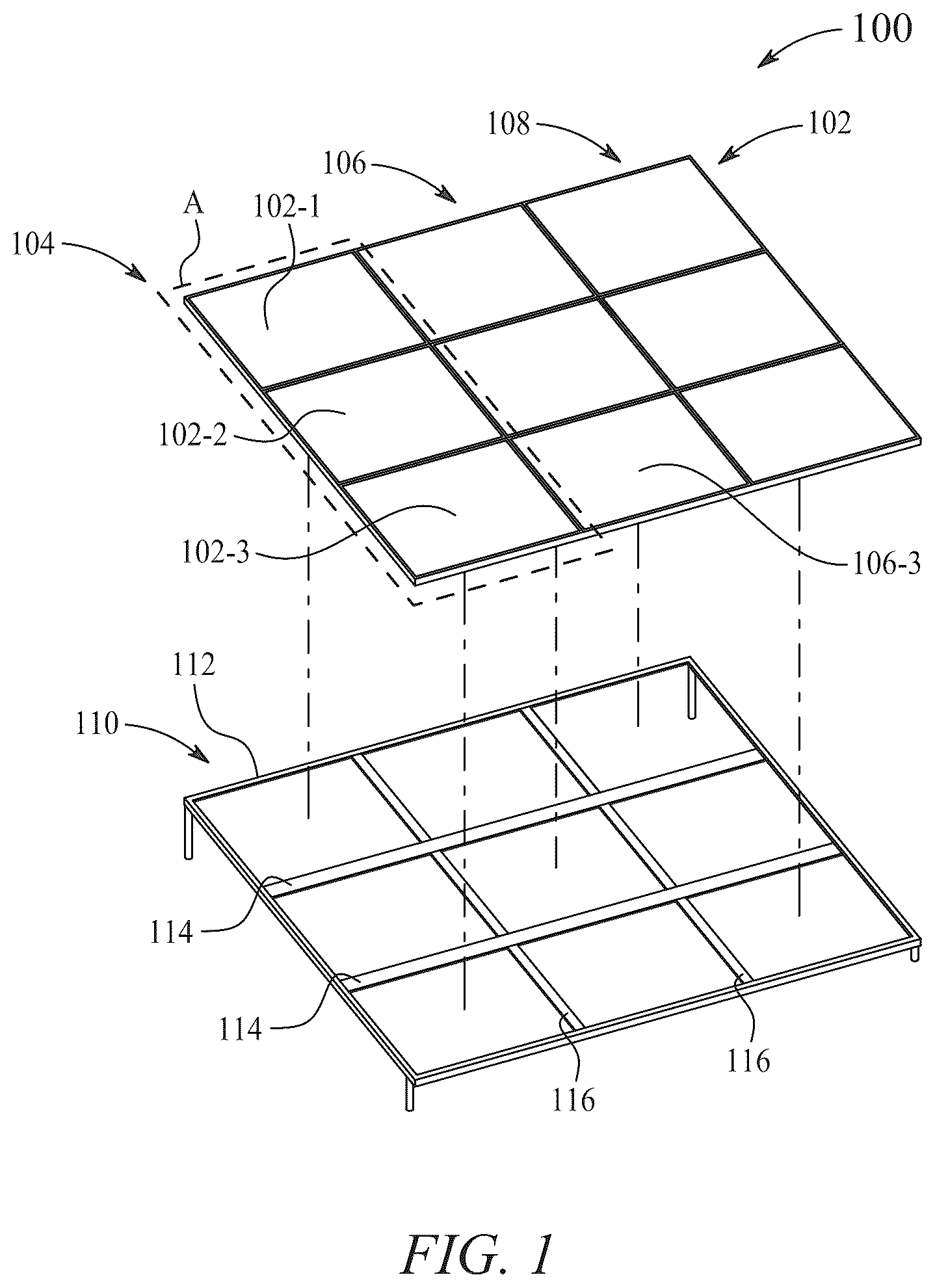 Patent US12348184 — Method for making a modular solar panel — Figure 1