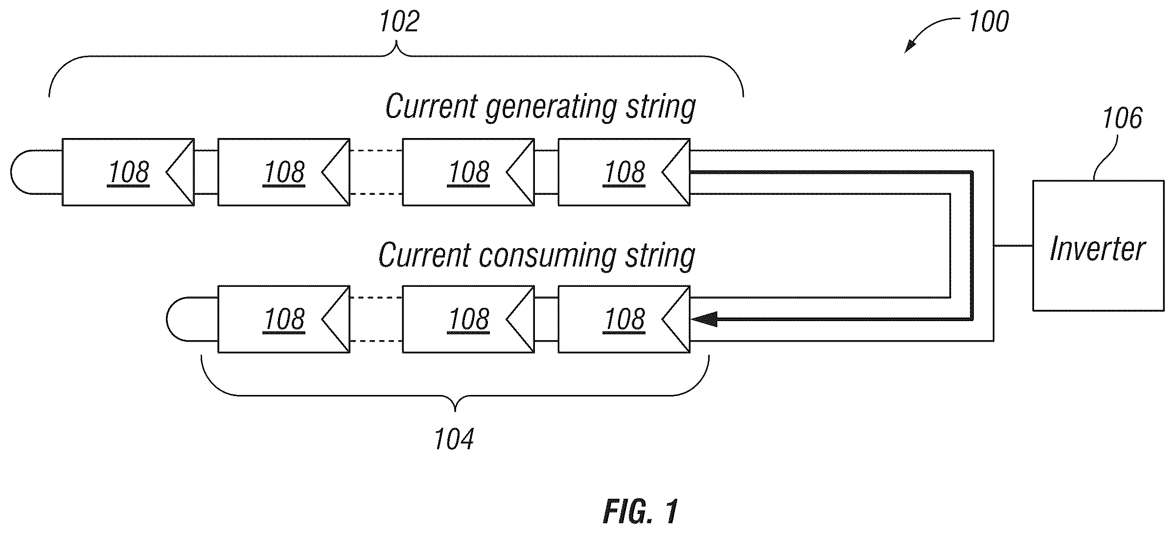 Patent US12348186 — Systems and methods to perform electroluminescence and photoluminescence characterization in the field on photovoltaic modules, strings, and arrays — Figure 1