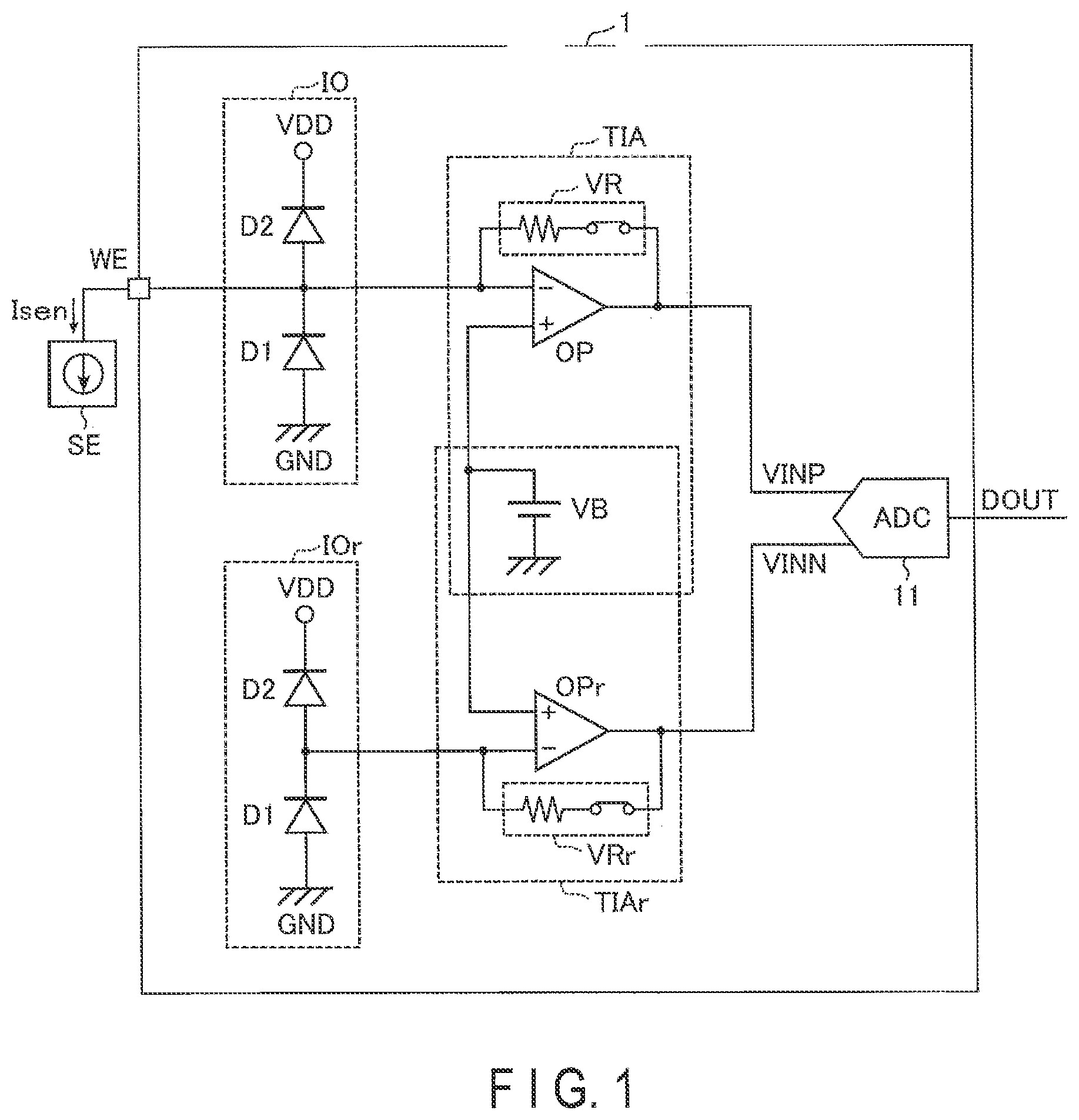 Patent US12348196 Figure 1 – Semiconductor circuit