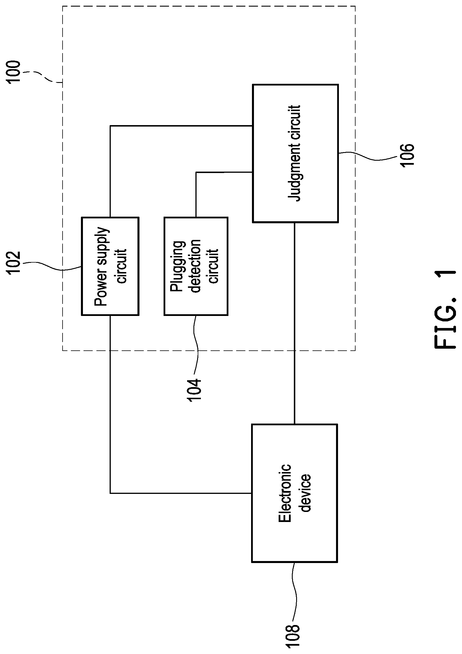 Patent US12348219 Figure 1 – Power supply circuit module and power supply judgment method thereof