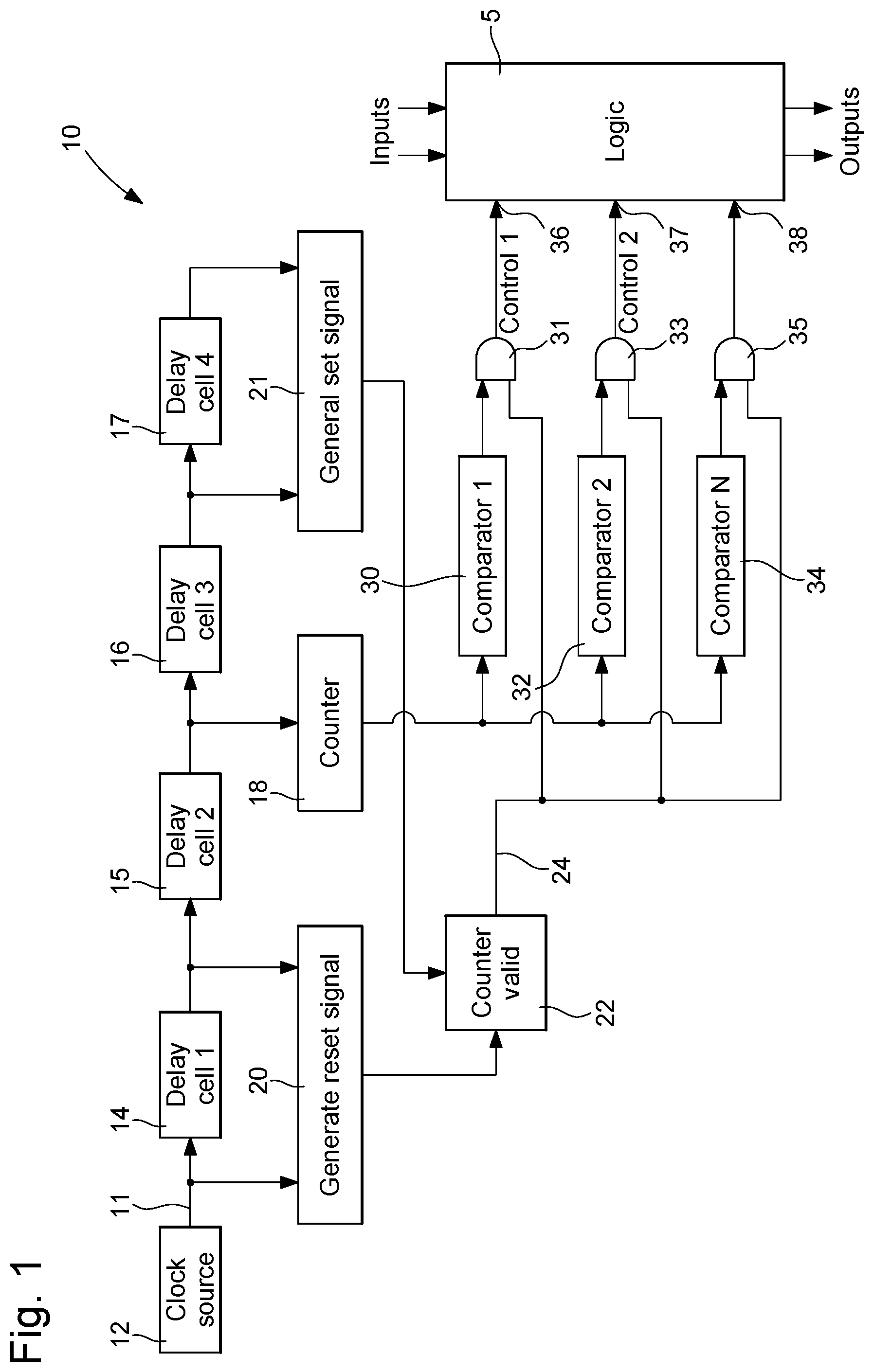 Patent US12348231 — Digital logic controller — Figure 1