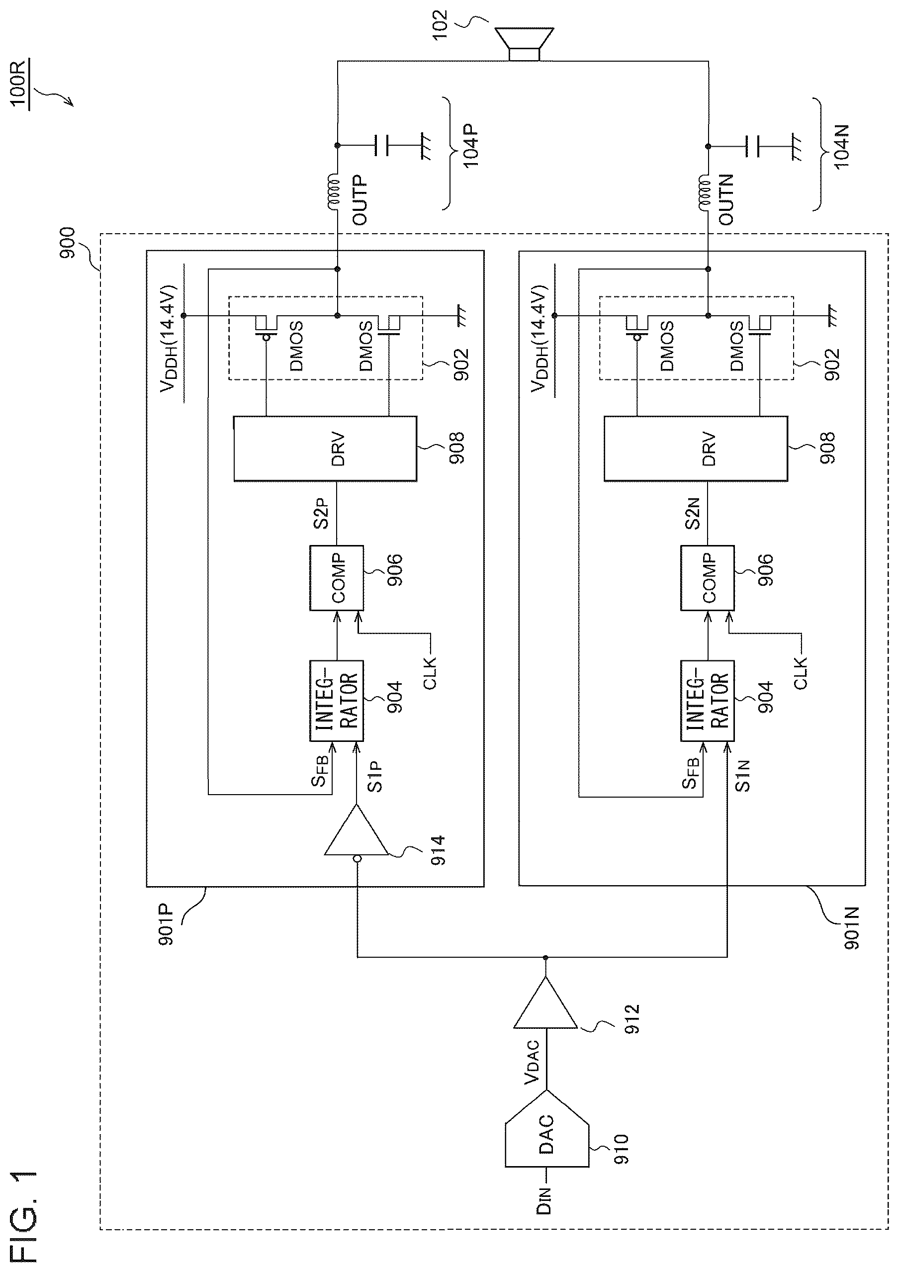 Patent US12348242 — D/A converter — Figure 1