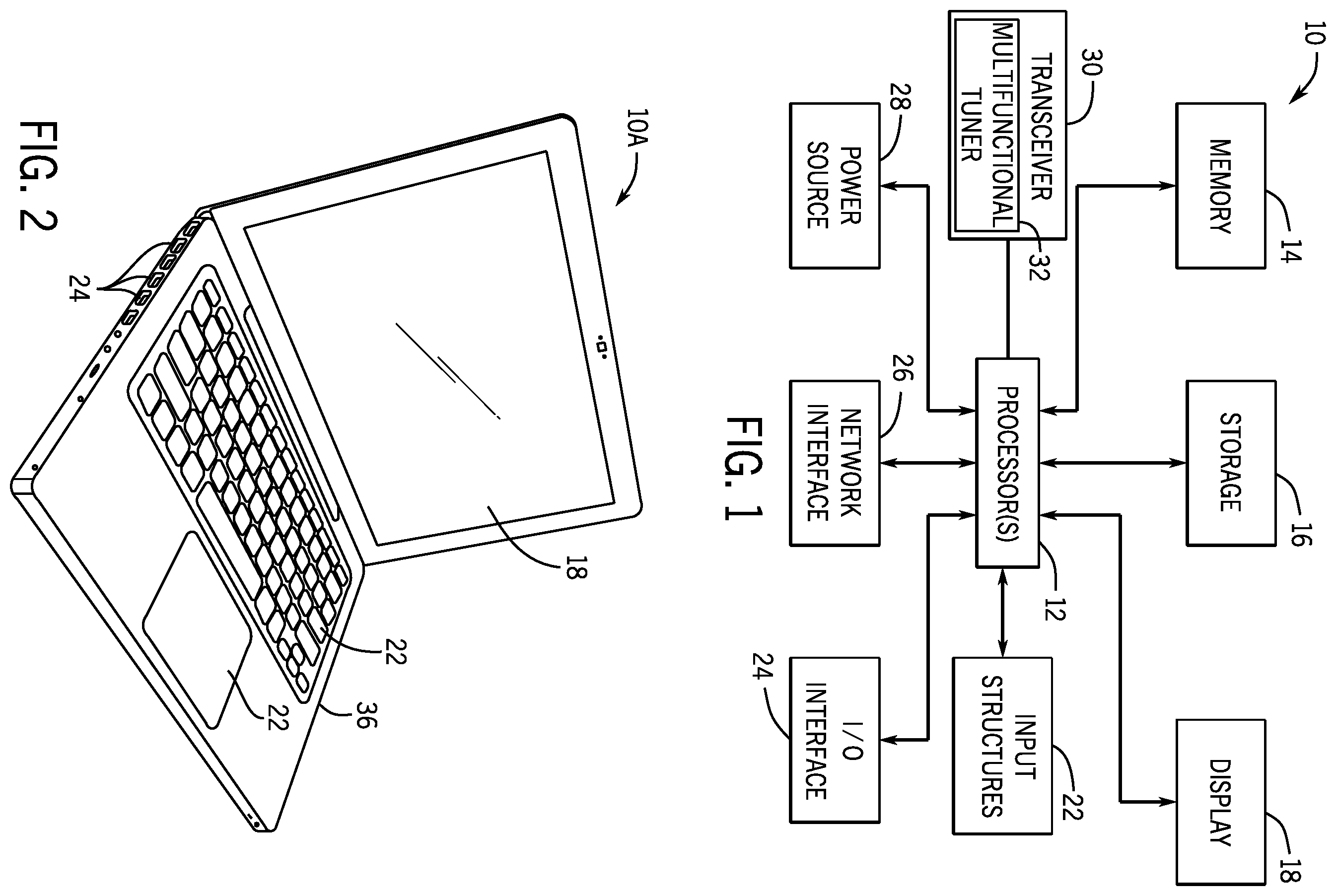 Patent US12348255 Figure 1 – Adaptive antenna tuning system