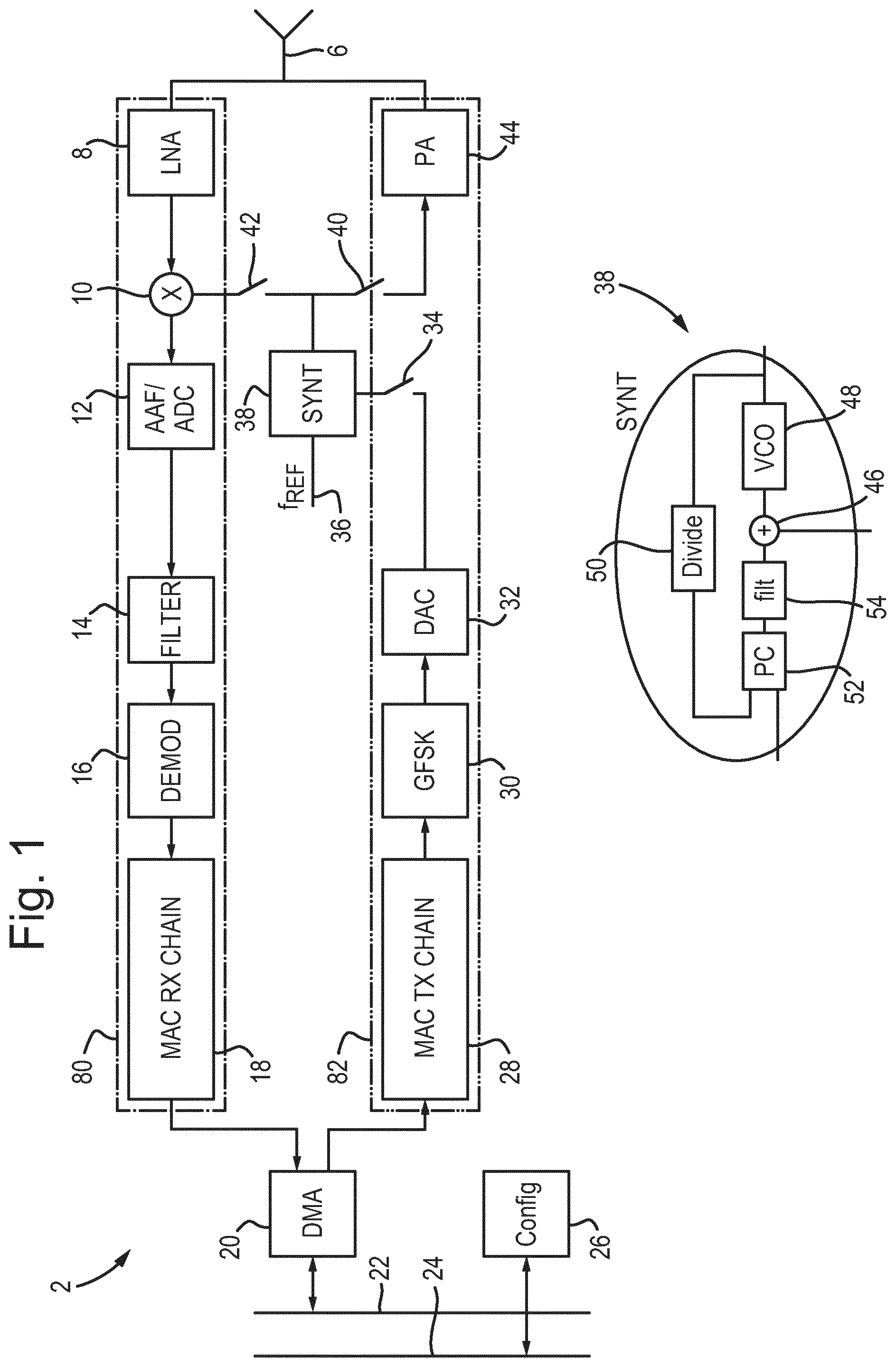 Patent US12348277 — Testing RF transmitters and receivers — Figure 1