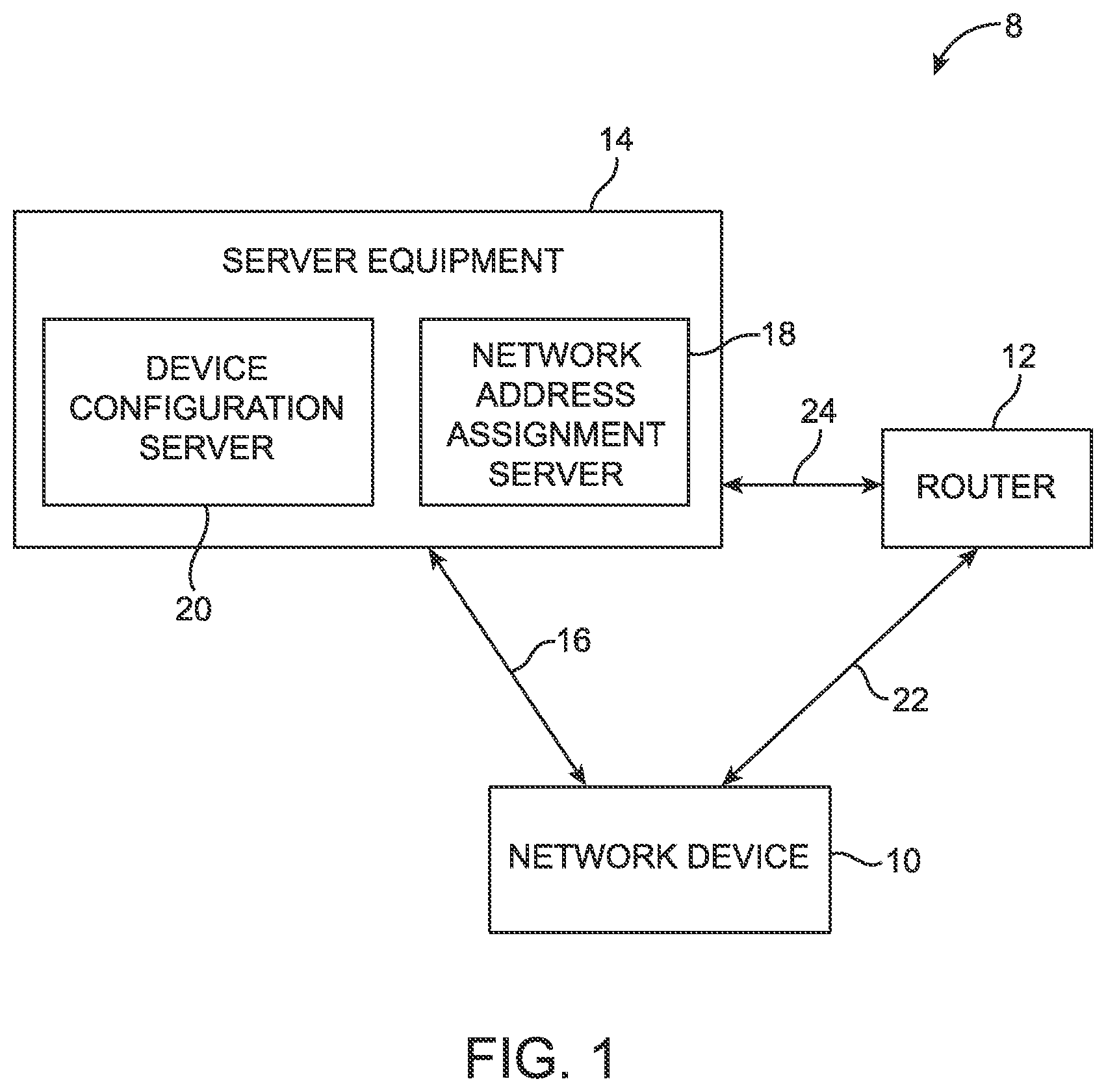 Patent US12348480 — Device network address and network prefix correlation — Figure 1