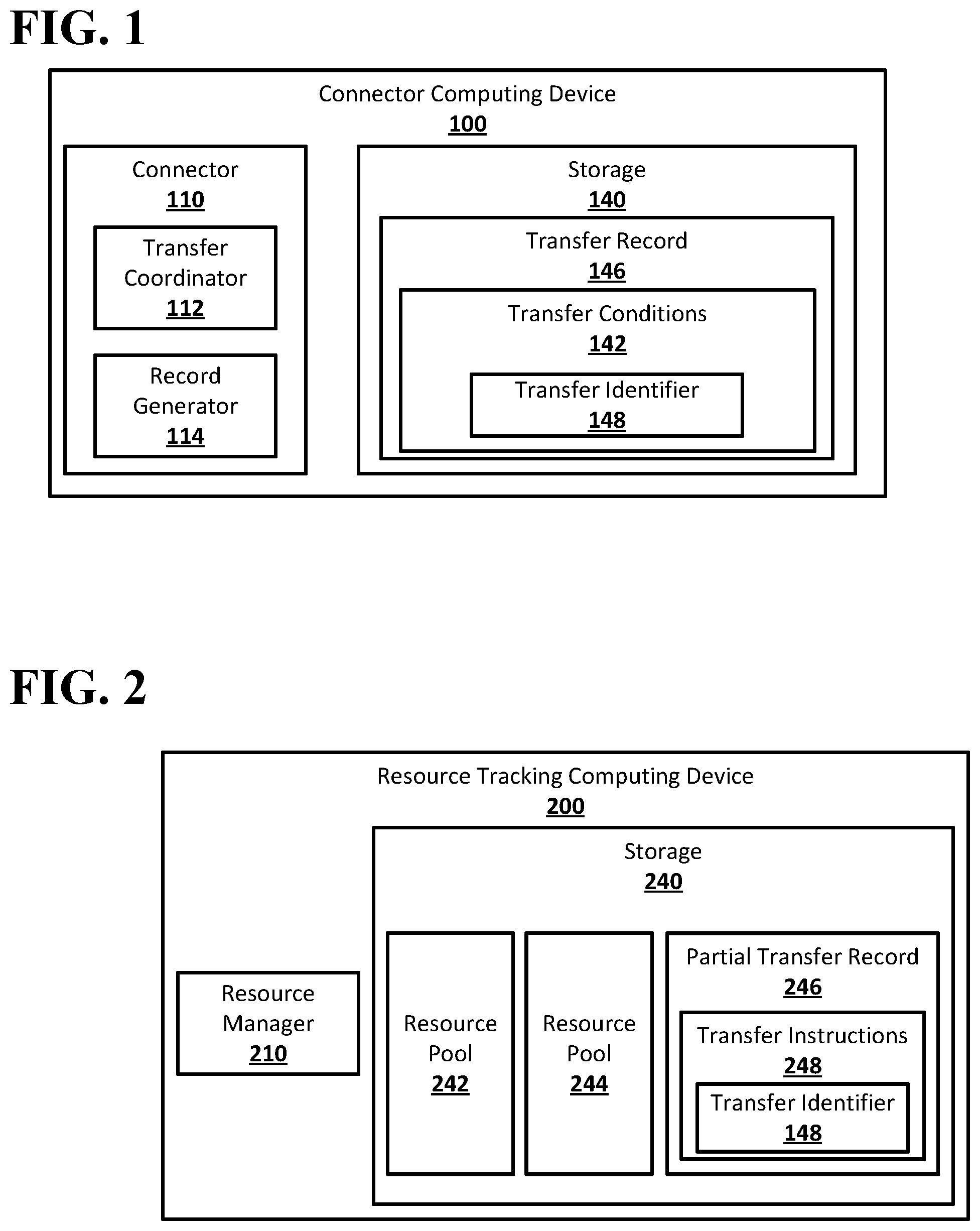 Patent US12348503 — Resource transfer setup and verification — Figure 1