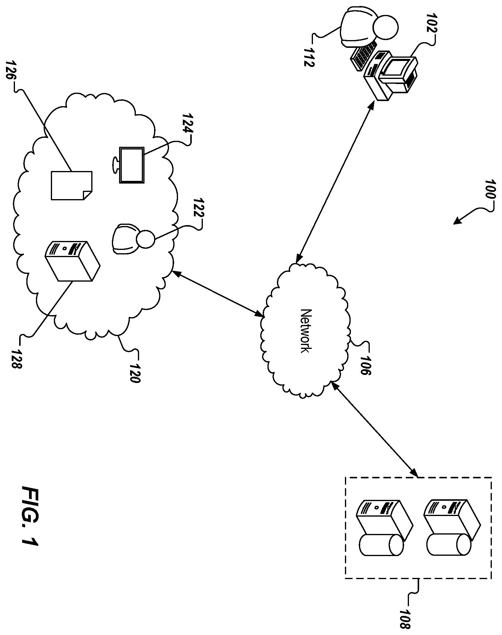 Patent US12348552 — Automated prediction of cyber-security attack techniques using knowledge mesh — Figure 1