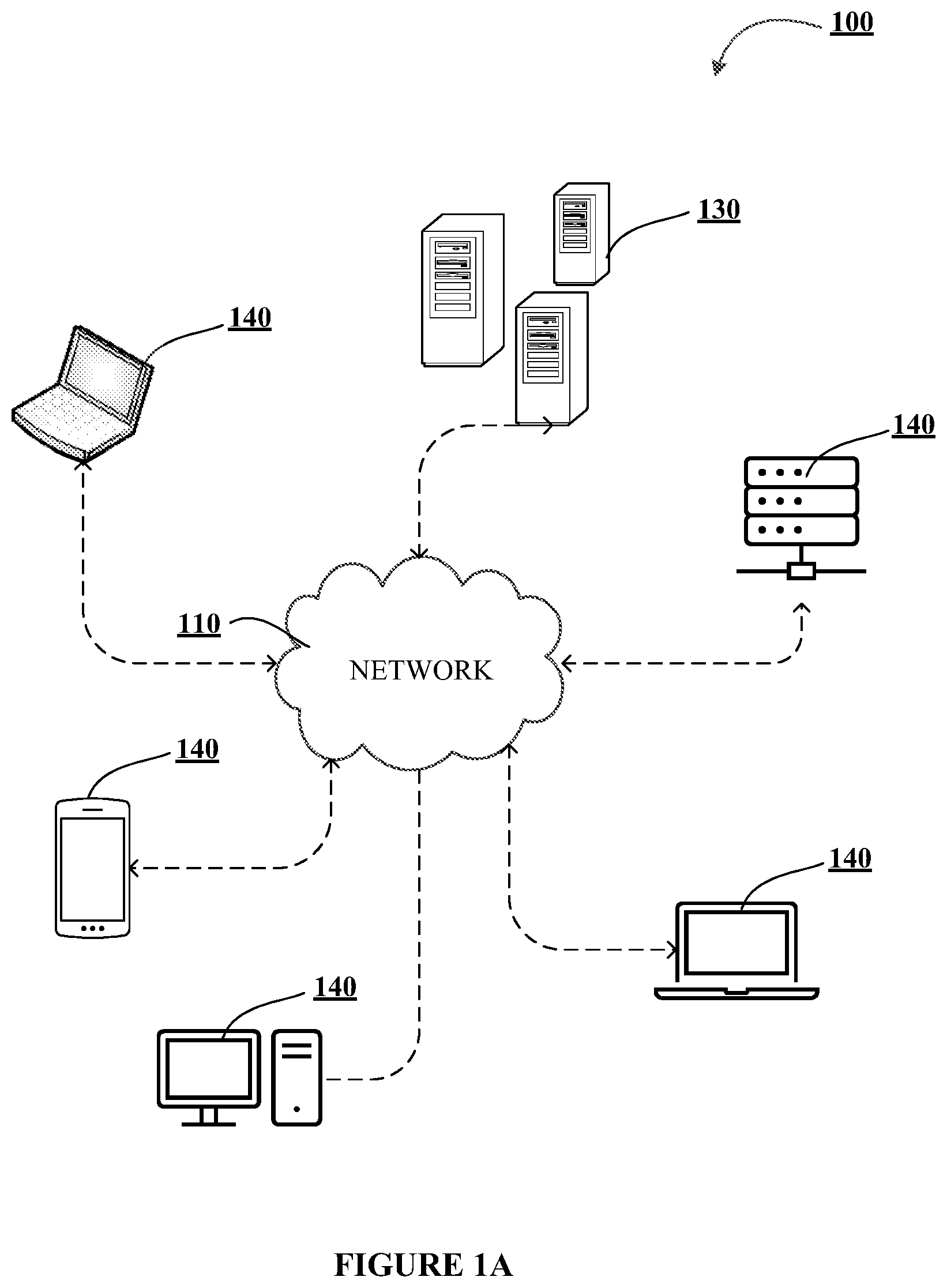 Patent US12348617 — Systems, methods, and apparatuses for generating data strings and for managing encrypted data in data containers in an electronic network — Figure 1