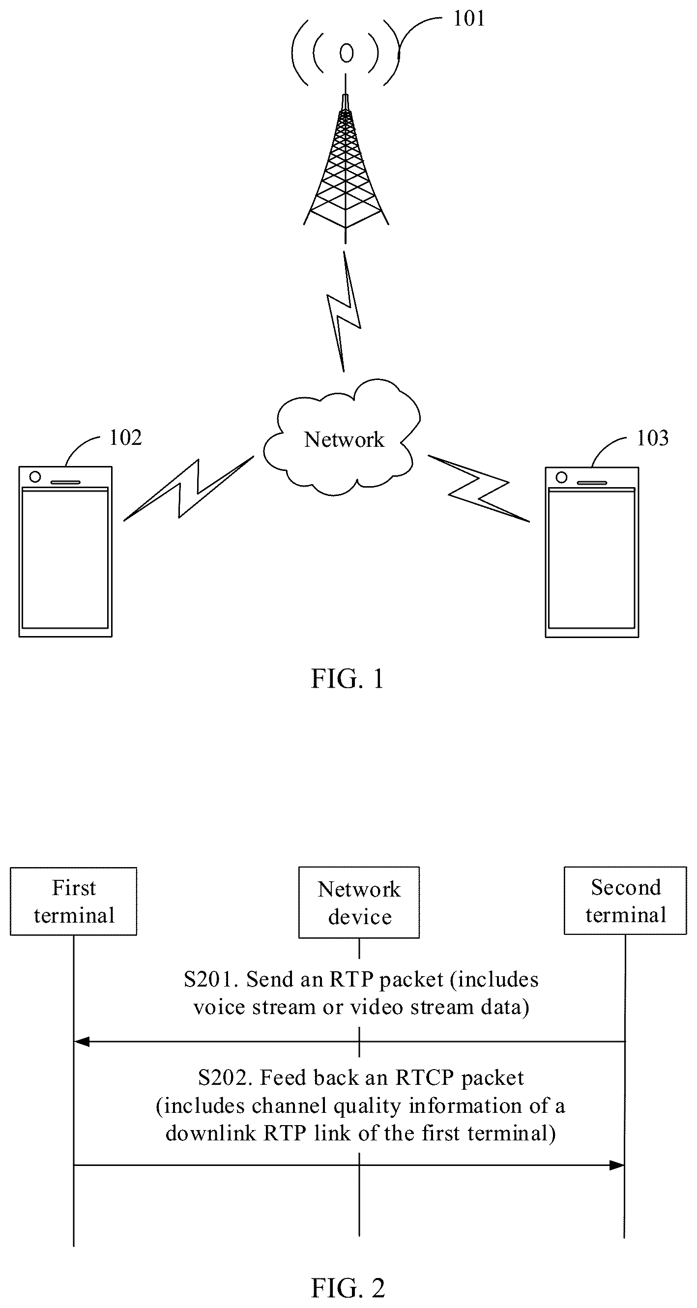 Patent US12348678 — System and method for transmitting rich media information in call process, and device — Figure 1