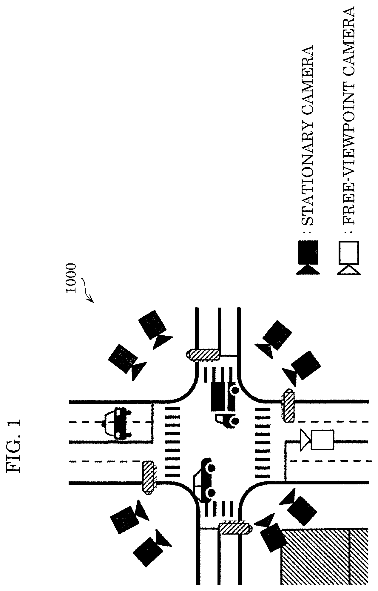 Patent US12348699 — Three-dimensional reconstruction method, three-dimensional reconstruction device, and computer — Figure 1