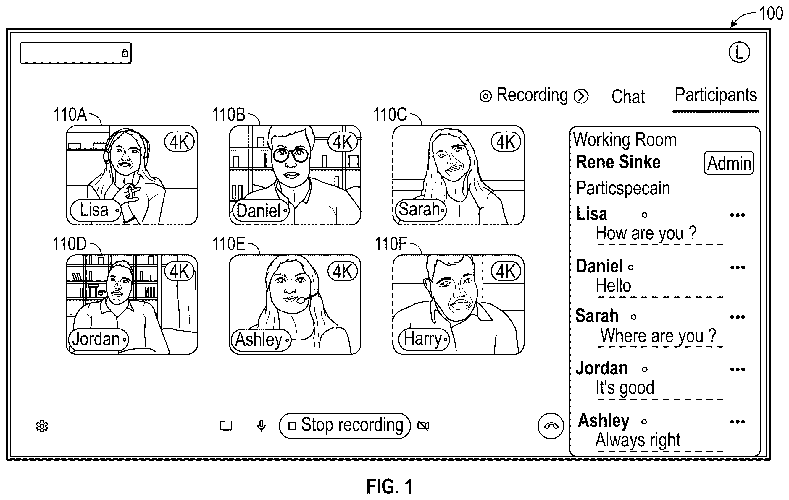 Patent US12348711 — Hybrid media recording — Figure 1